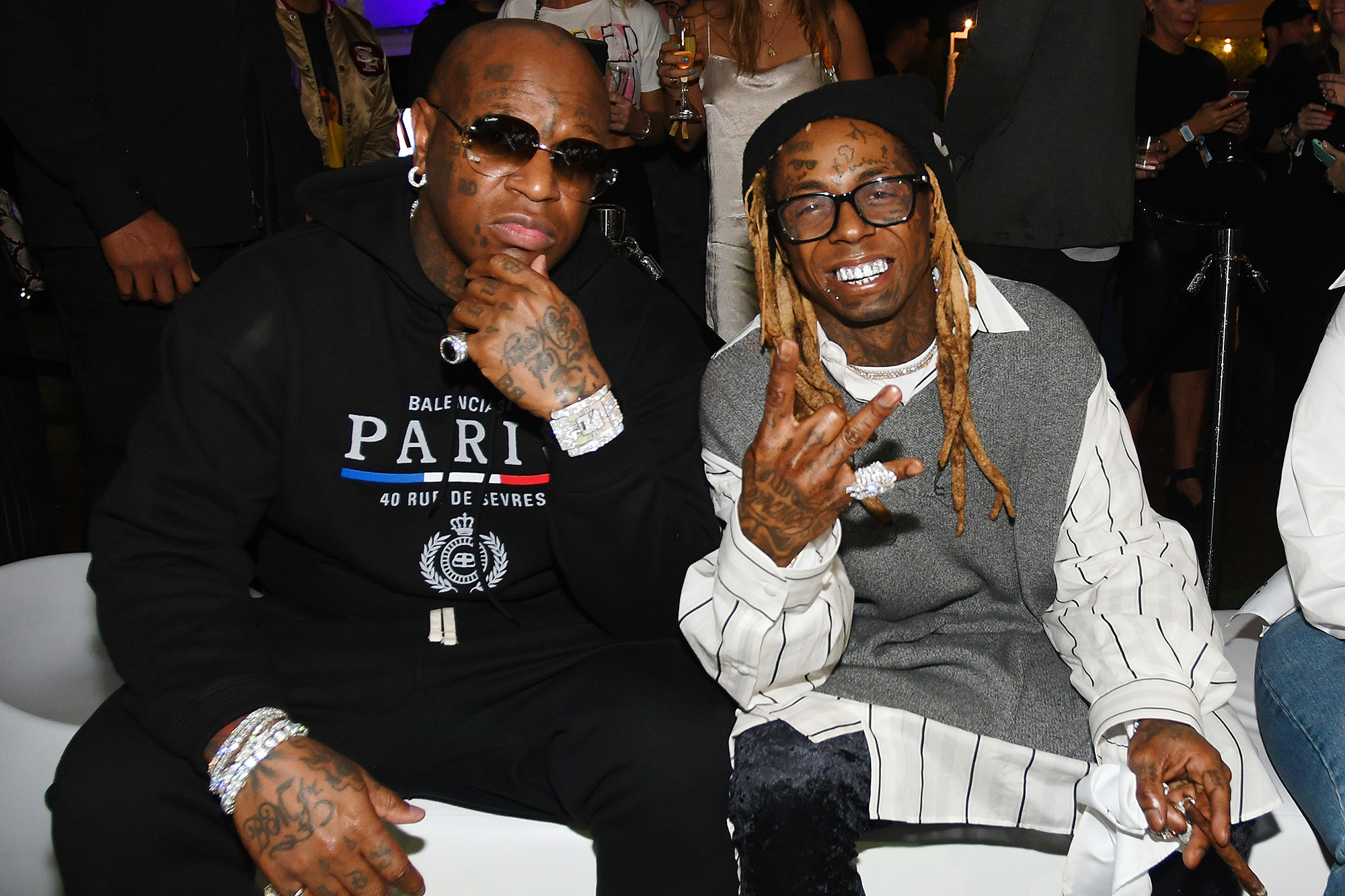 Birdman Dishes On Viral Lip Kiss Photo With Lil Wayne