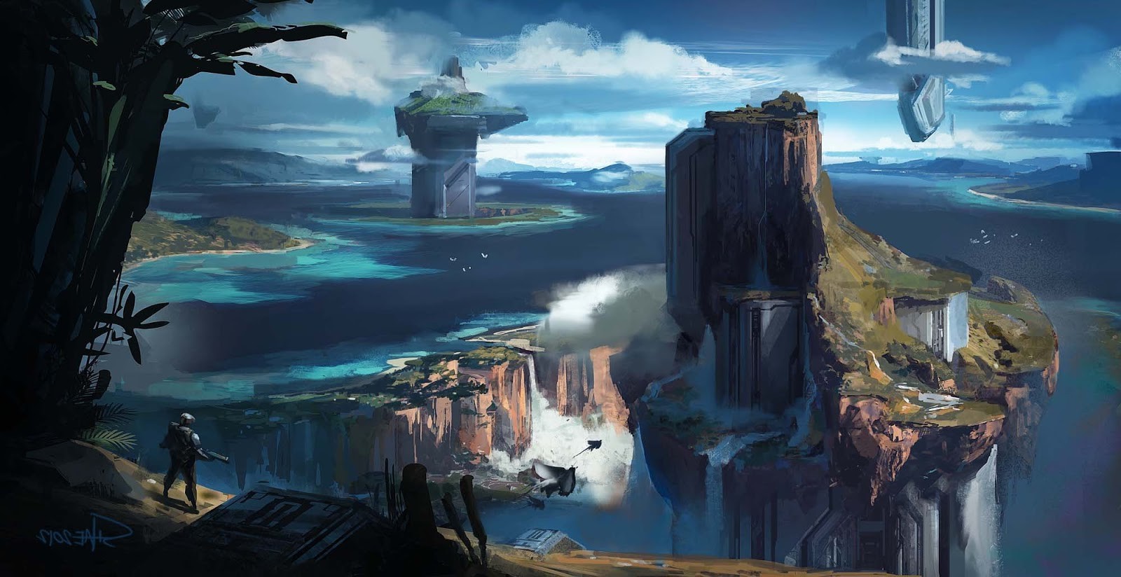 artwork, Fantasy Art, Halo 4, Halo Wallpaper HD / Desktop and Mobile Background