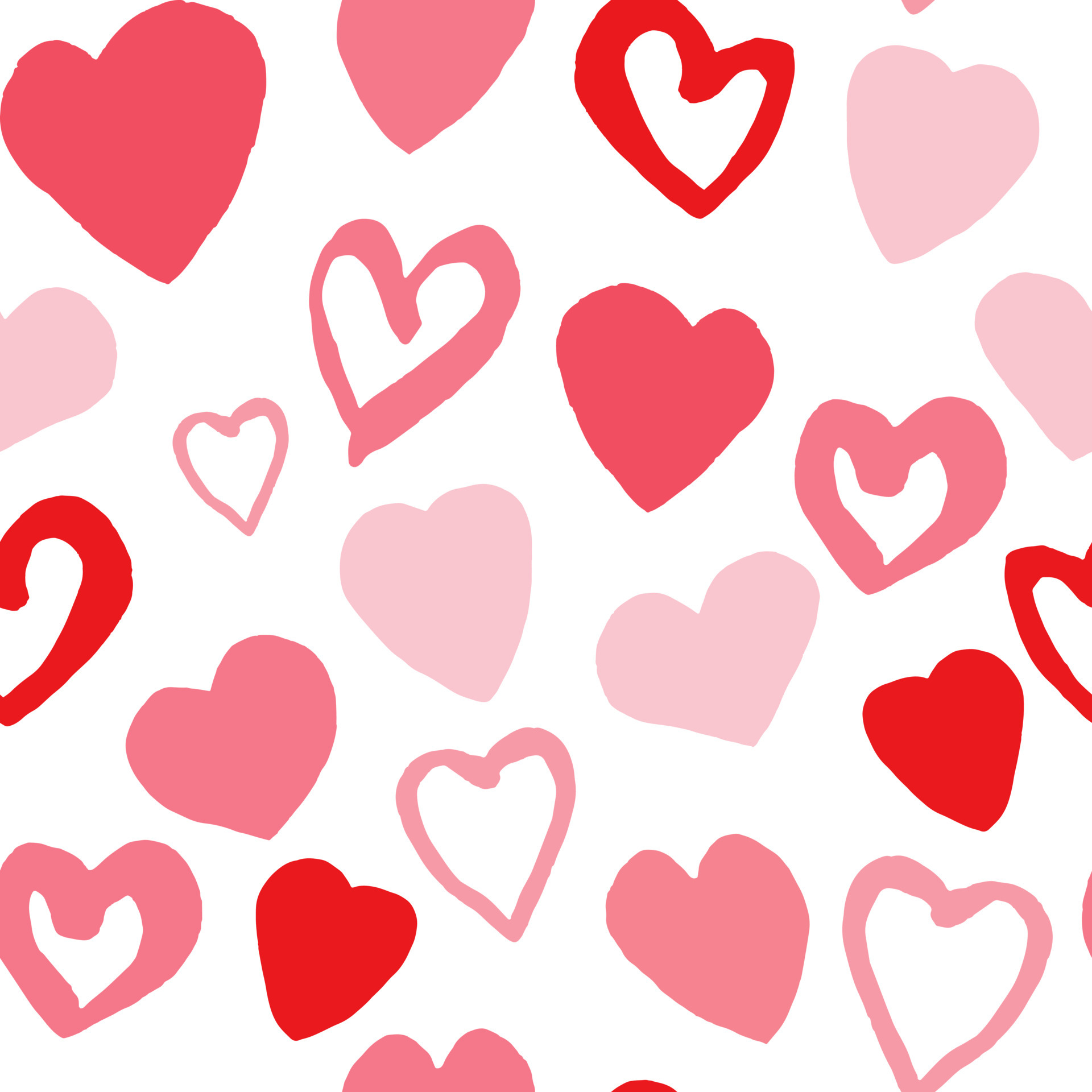 Romantic hearts seamless pattern. 14 february wallpaper. Valentine's Day backdrop