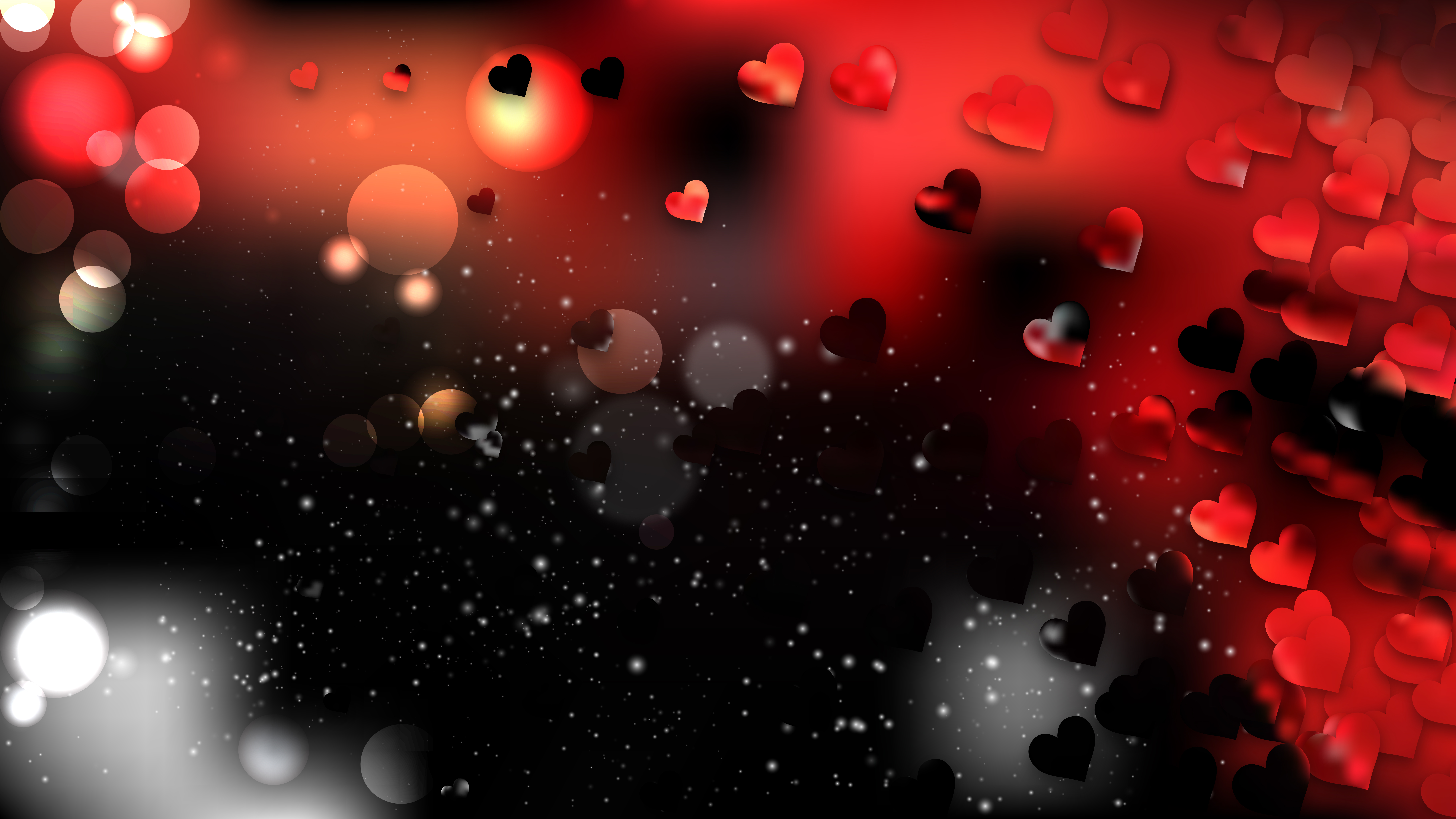 Free Red and Black Valentine Background