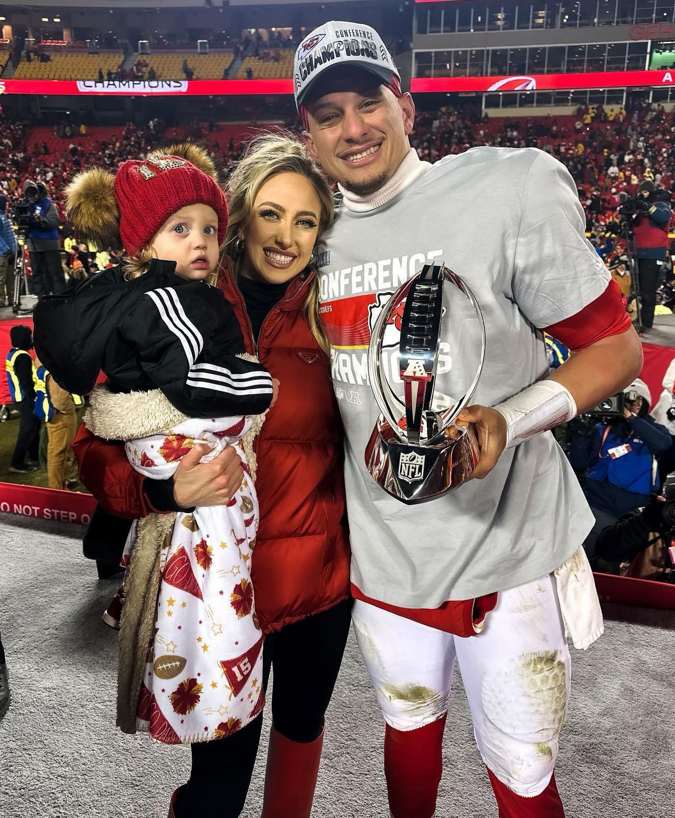 Patrick Mahomes' Wife Brittany, Kids Celebrate Super Bowl 2023 Weekend