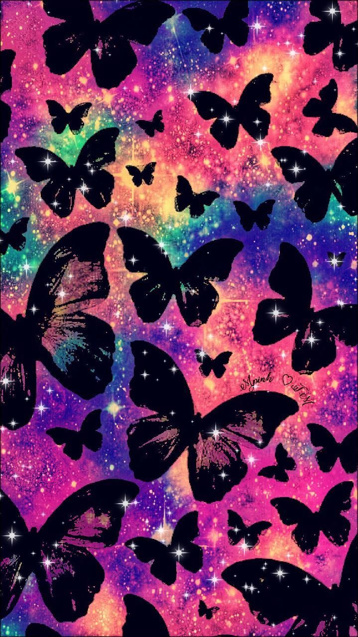 Glitter Butterfly Wallpaper Free Glitter Butterfly Background