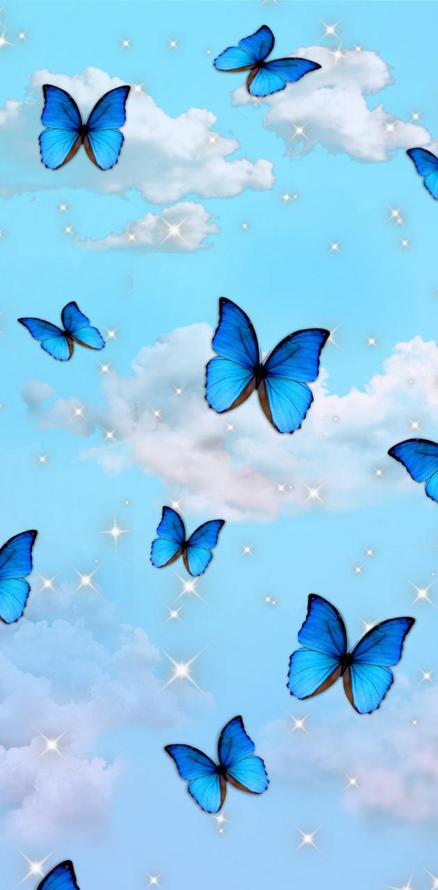 Glitter Butterfly Wallpaper Download  MobCup