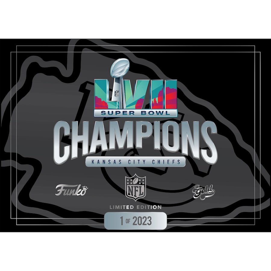 Funko Kansas City Chiefs Fanatics Exclusive Super Bowl LVII Champions Four Pack Vinyl GOLD 12'' Figures Edition Of 2023
