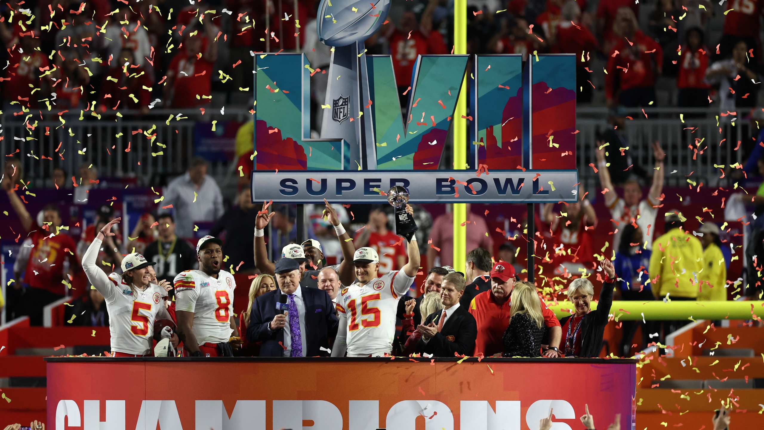 The Kansas City Chiefs have won Super Bowl LVII
