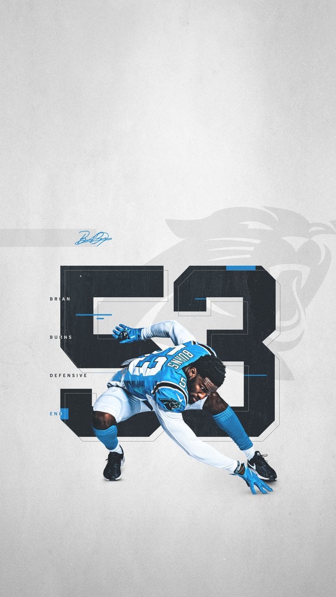 Brian Burns  NFL Defensive Rookie of the Month Wallpaper  rpanthers