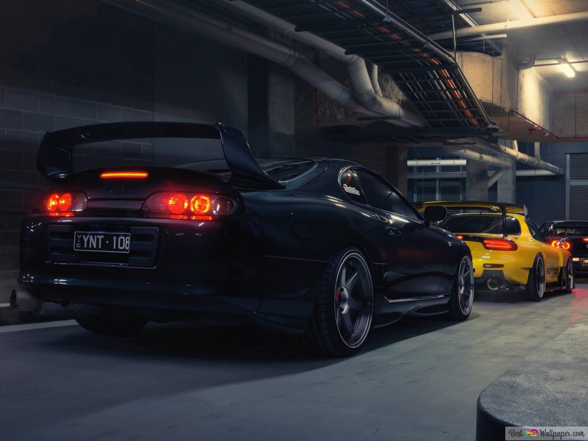 Toyota Supra Mk4, Mazda Rx 7 Fd, Nissan Skyline Gt R R34 4K Wallpaper Download
