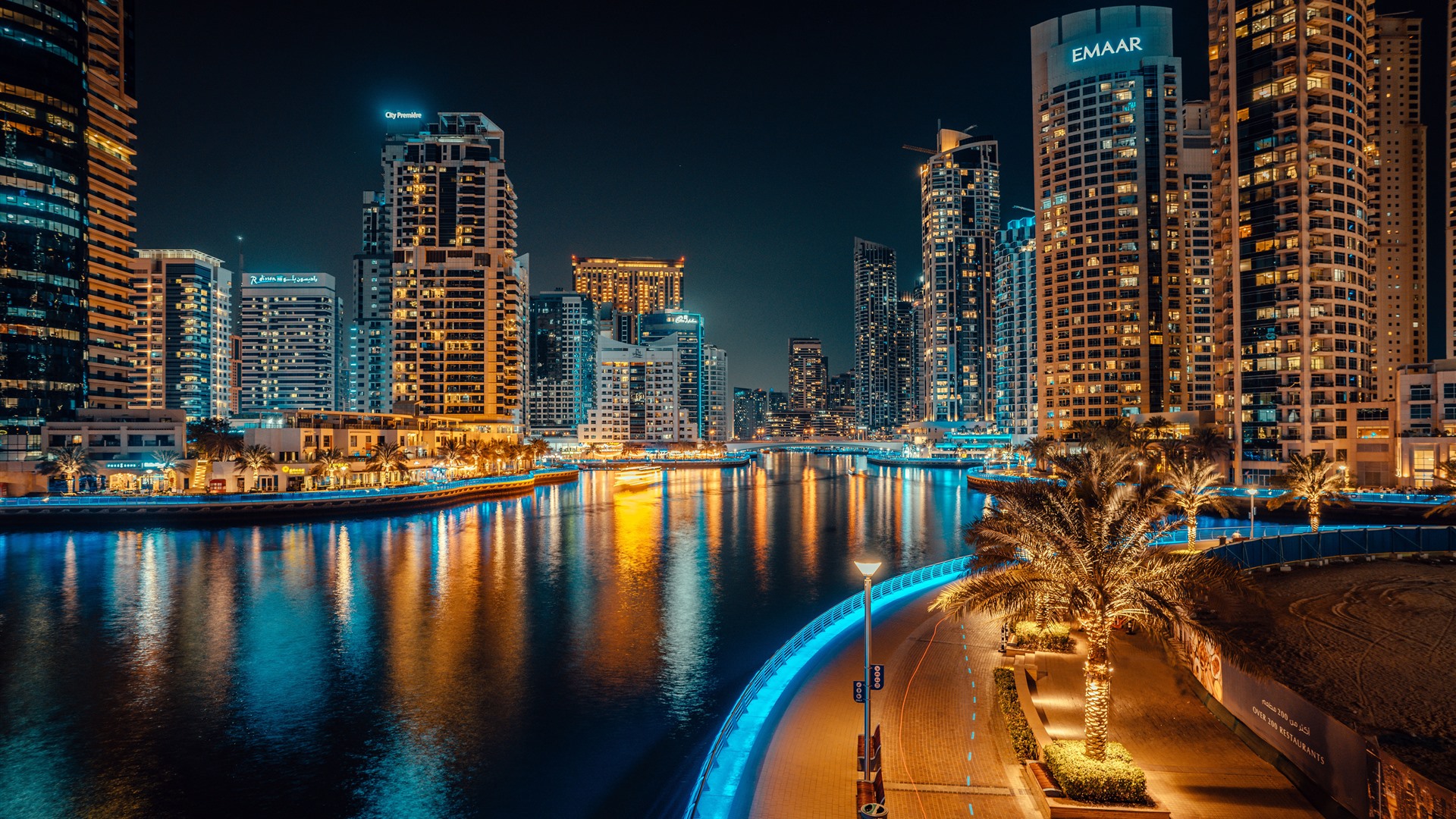 dubai marina wallpaper hd