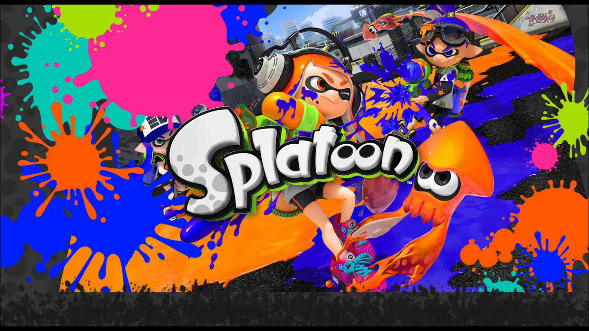 Splatoon Colored Nintendo Wii U Game wallpaper