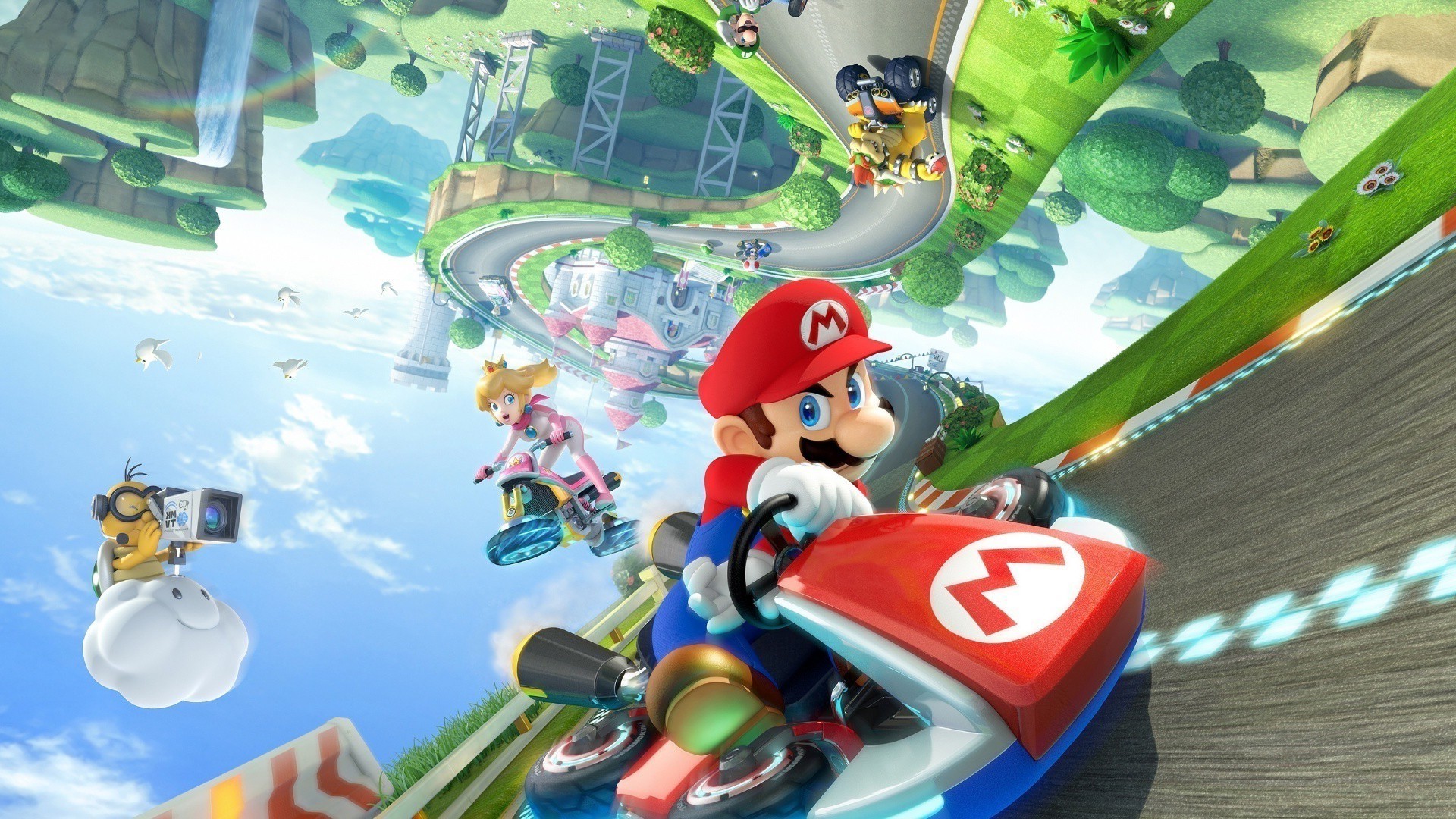 Kart, Super Mario, Princess Peach, Bowser, Mario Kart, Nintendo, Wii U, Video Games Wallpaper HD / Desktop and Mobile Background