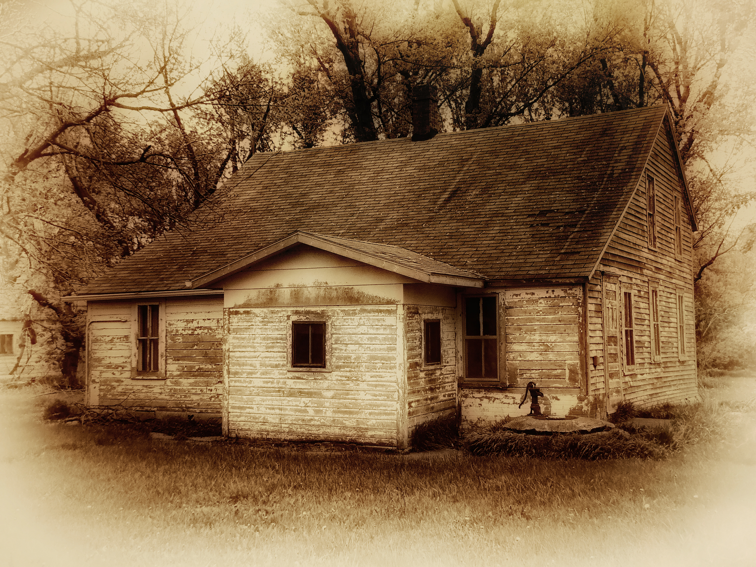 Wallpaper, drawing, abandoned, wood, house, sepia, farm, texture, USA, barn, hut, cottage, Minnesota, shack, country, blinkagain, home, sketch, farmhouse, rural area, log cabin, watonwancounty, rexturized 2560x1920