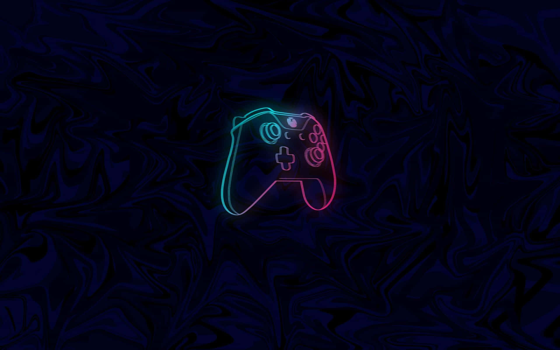 Download Cool Xbox Neon Outline Wallpaper