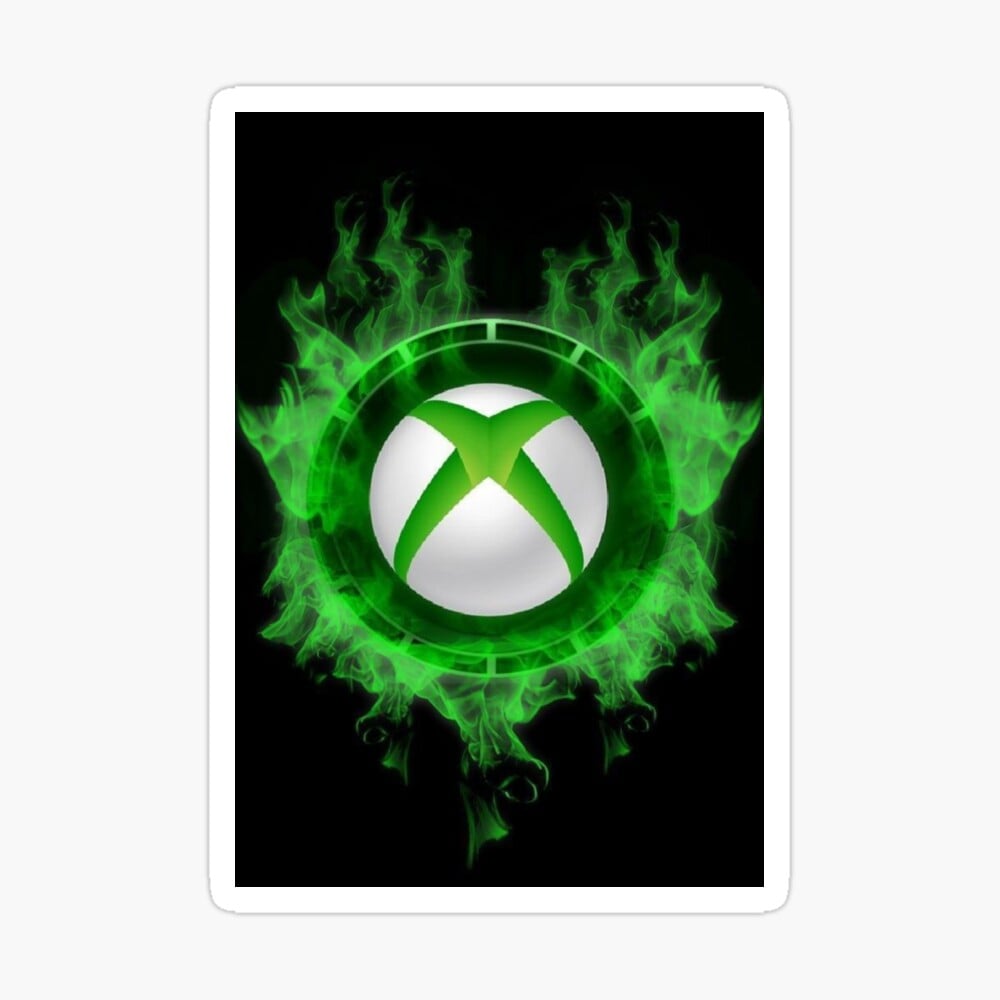 Neon Green Xbox Logo Gamer Art Canvas Print By 1st P Player