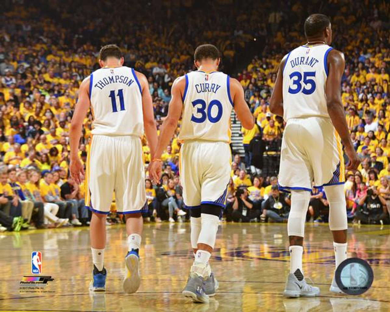 Klay Thompson, Stephen Curry, & Kevin Durant 2016 17 Photo Print # VARPFSAAUL227