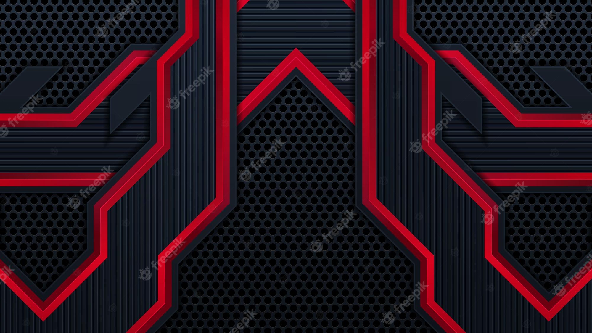 Premium Vector. Abstract futuristic black and red gaming background with modern esport shapes. vector design technology concept can use element game banner, sport poster, cyber wallpaper, web, advertising