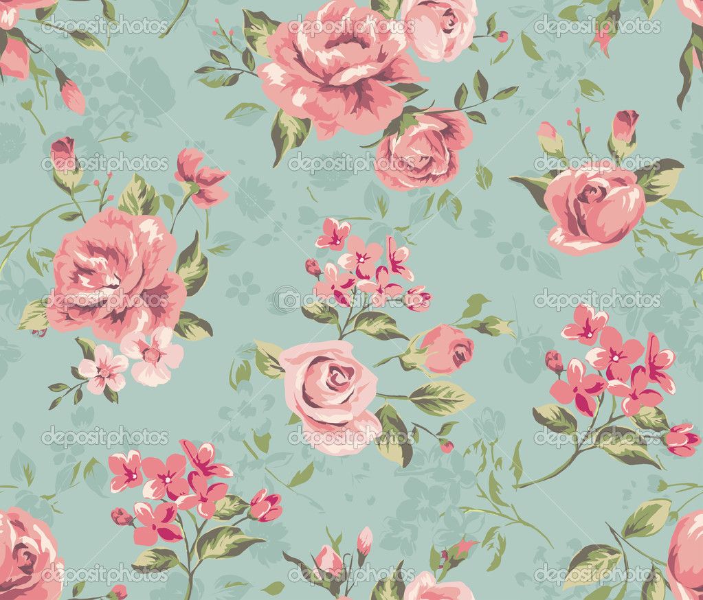 Vintage Floral Wallpaper