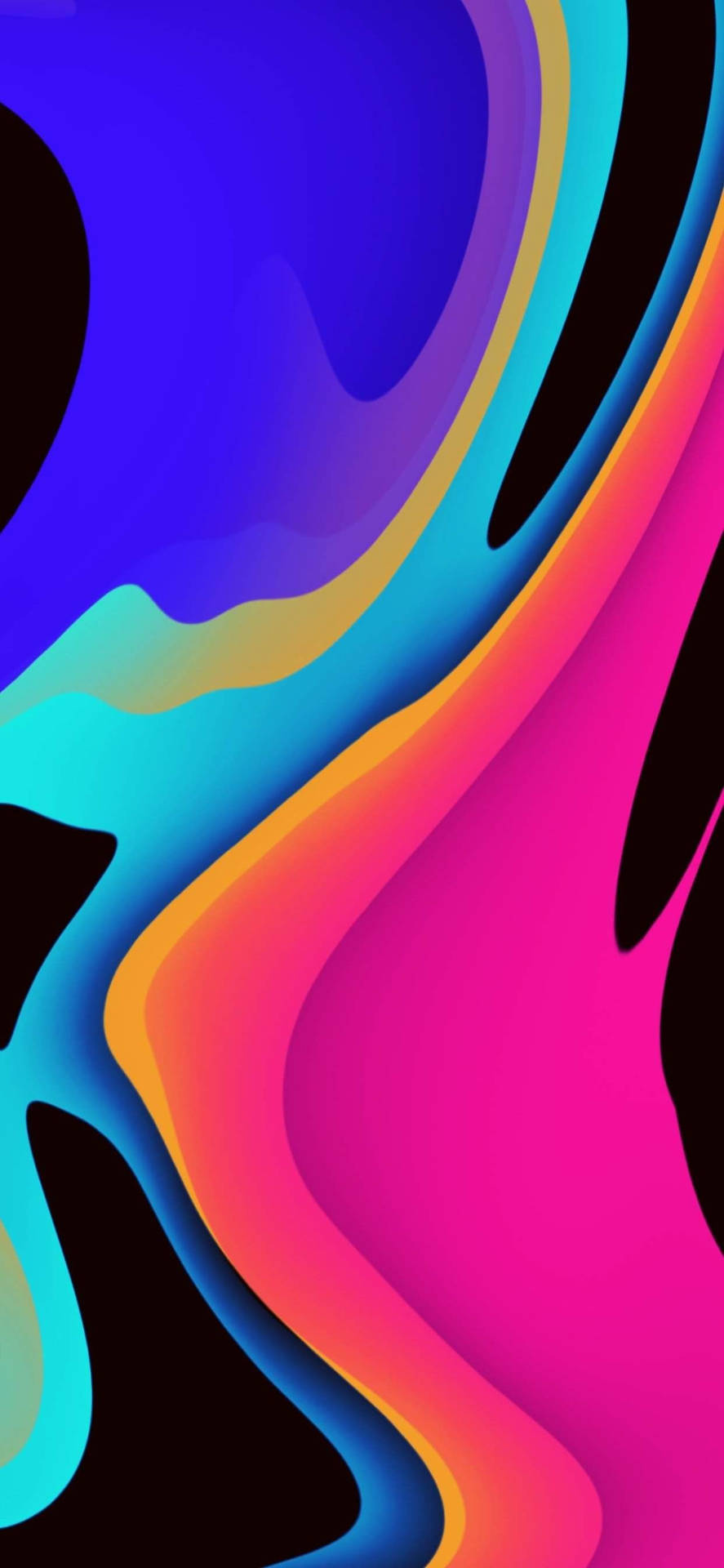 Download Colorful Amoled Digital Abstract Art Wallpaper