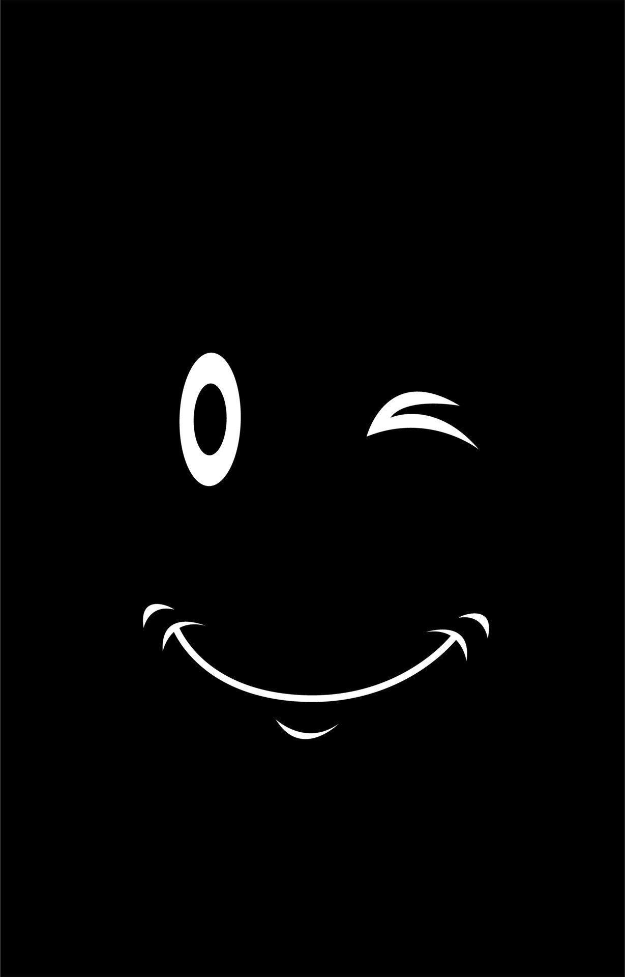 simple happy emoticons and funny wallpaper