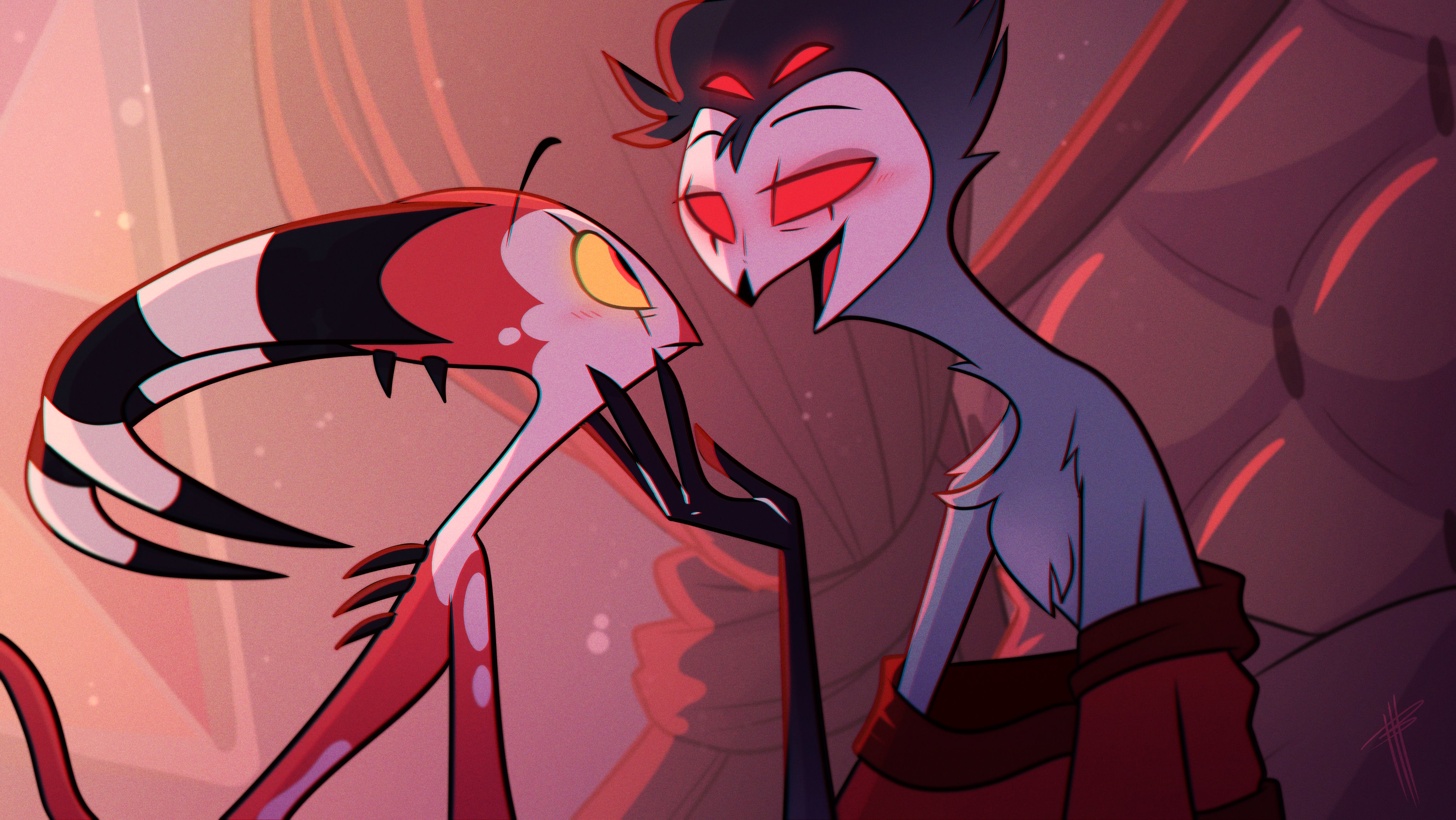 Helluva Boss 4K, Blitzo (Helluva Boss), Stolas (Helluva Boss) Gallery HD Wallpaper