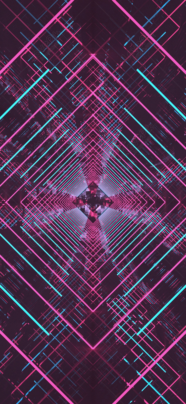 Creative Neon Space Mobile Wallpaper Image Free Download