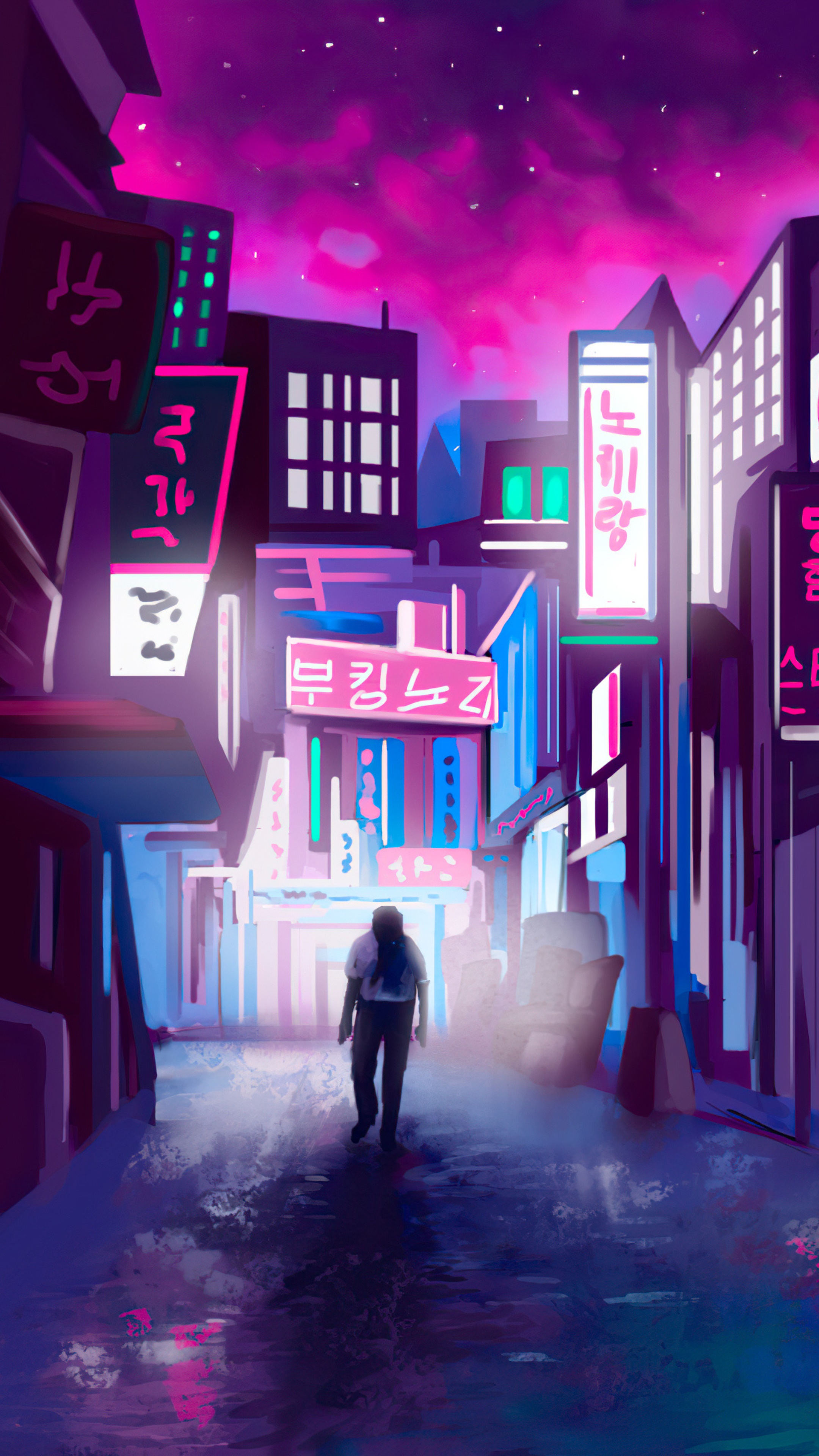 Neon Art Phone Wallpapers Wallpaper Cave