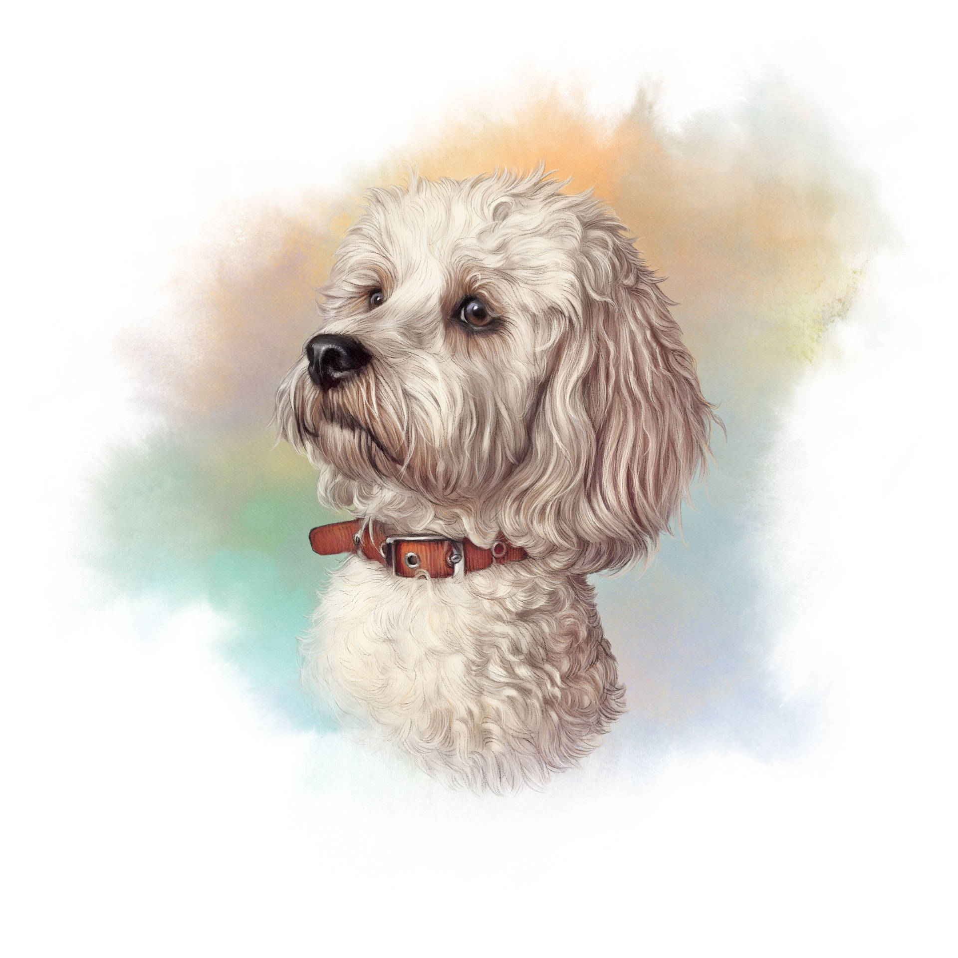 Download Maltese Dog Art Wallpaper