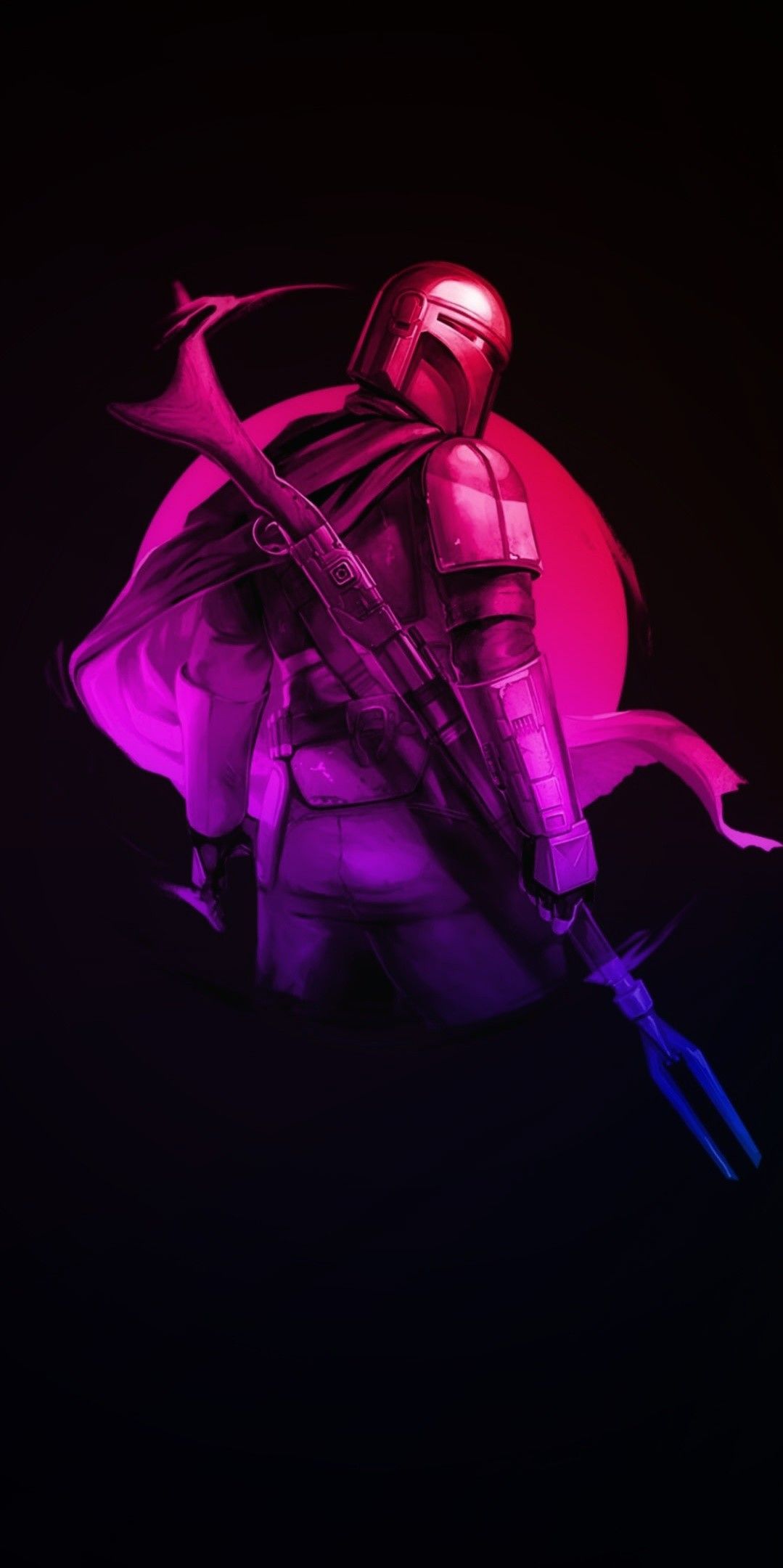 The Mandalorian. Wallpaper from Reddit, artist unknown. Star wars picture, Star wars art, Star wars characters picture