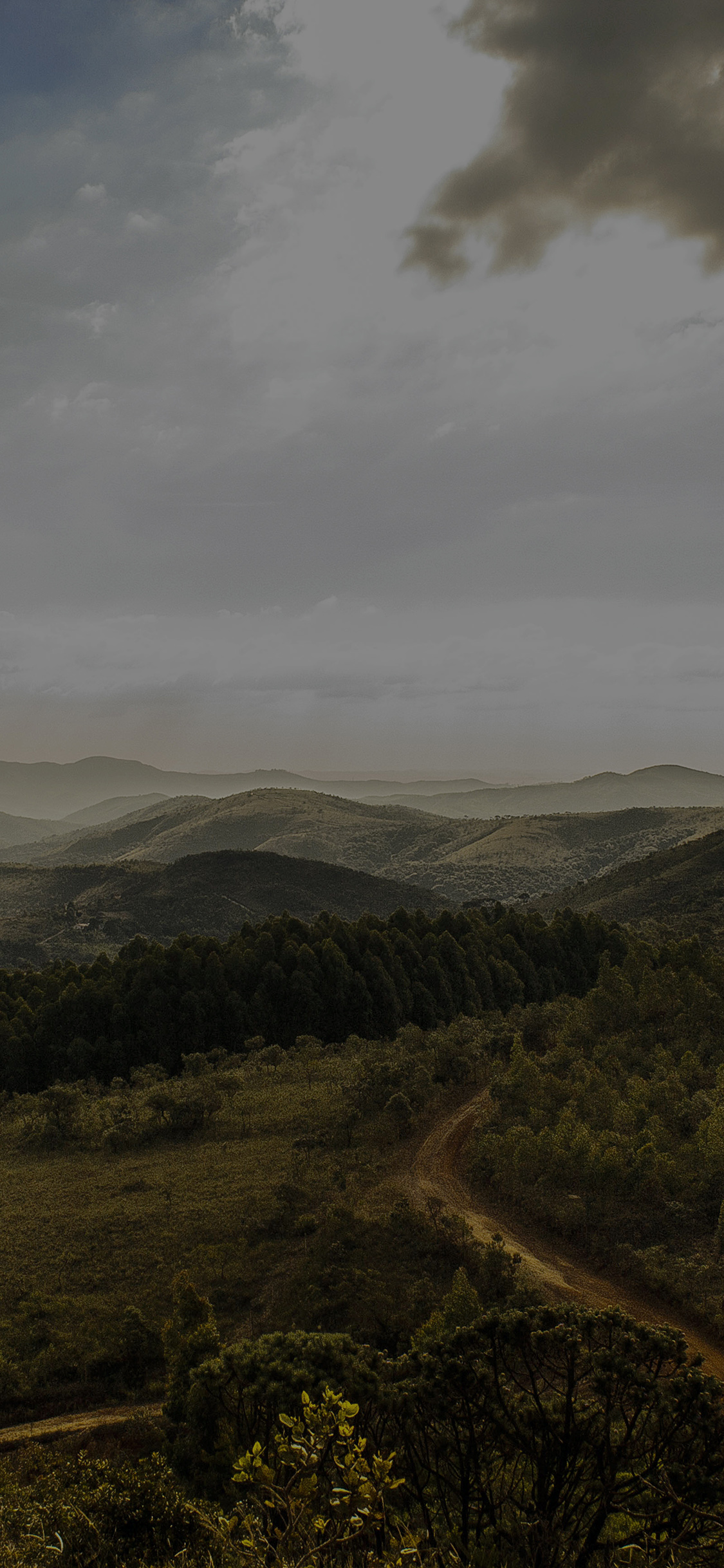 iPhoneXpapers best mountain sky green dark