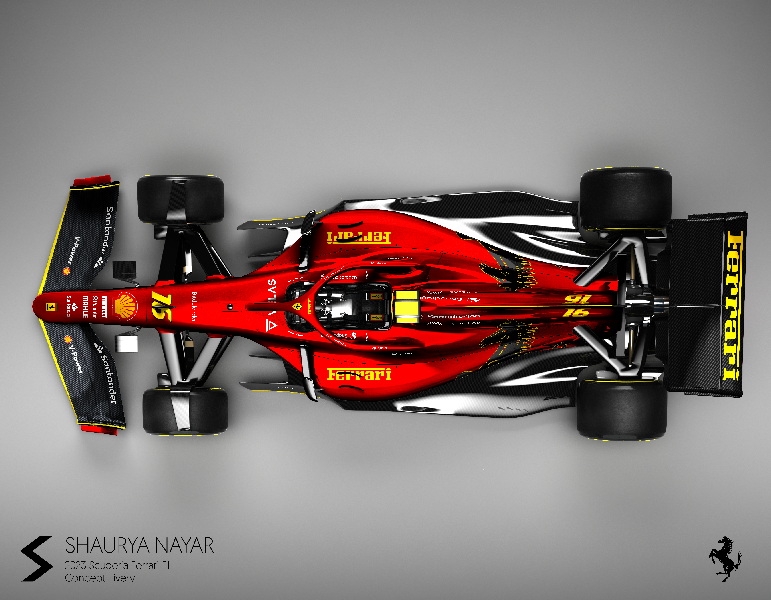 My 2023 Scuderia Ferrari F1 Concept Livery. Hope you like it!
