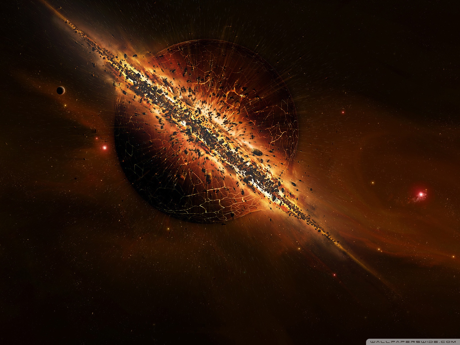 Planet Destruction 4 Ultra HD Desktop Background Wallpaper for 4K UHD TV, Tablet