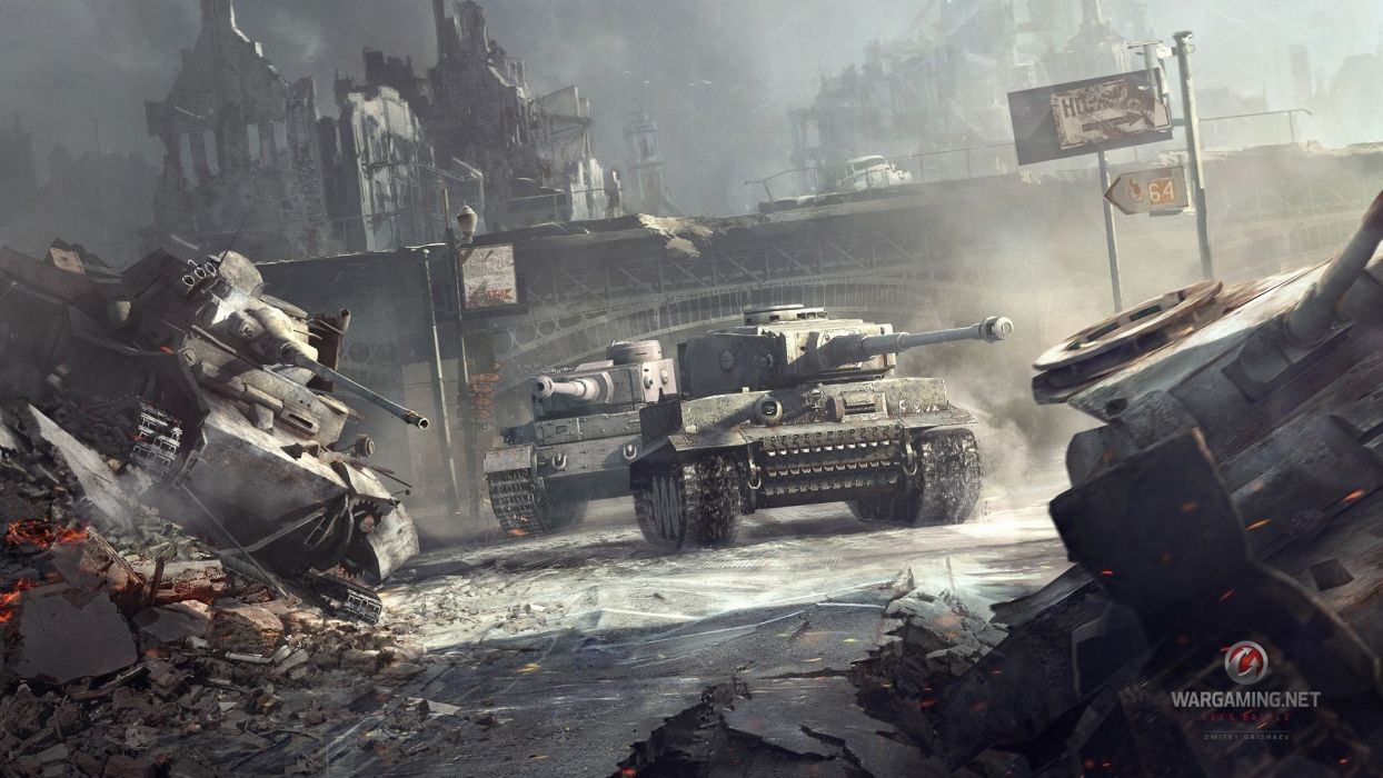 World of tanks military weapons battles war destruction decay ruins cities wallpaperx1080