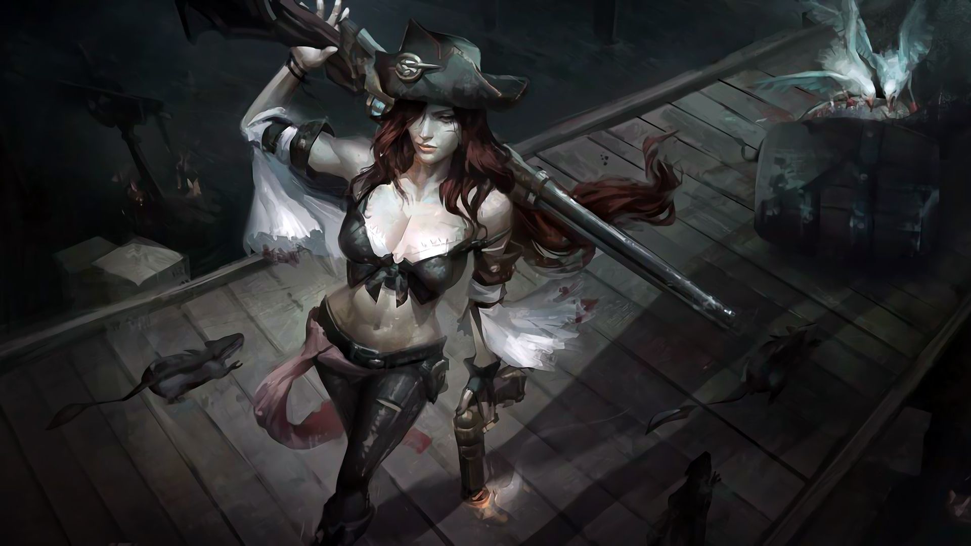 Miss Fortune LoL League of Legends HD Wallpaper 1920x1080. Miss Fortune, league of legends. Lol league of legends, League of legends, Legend