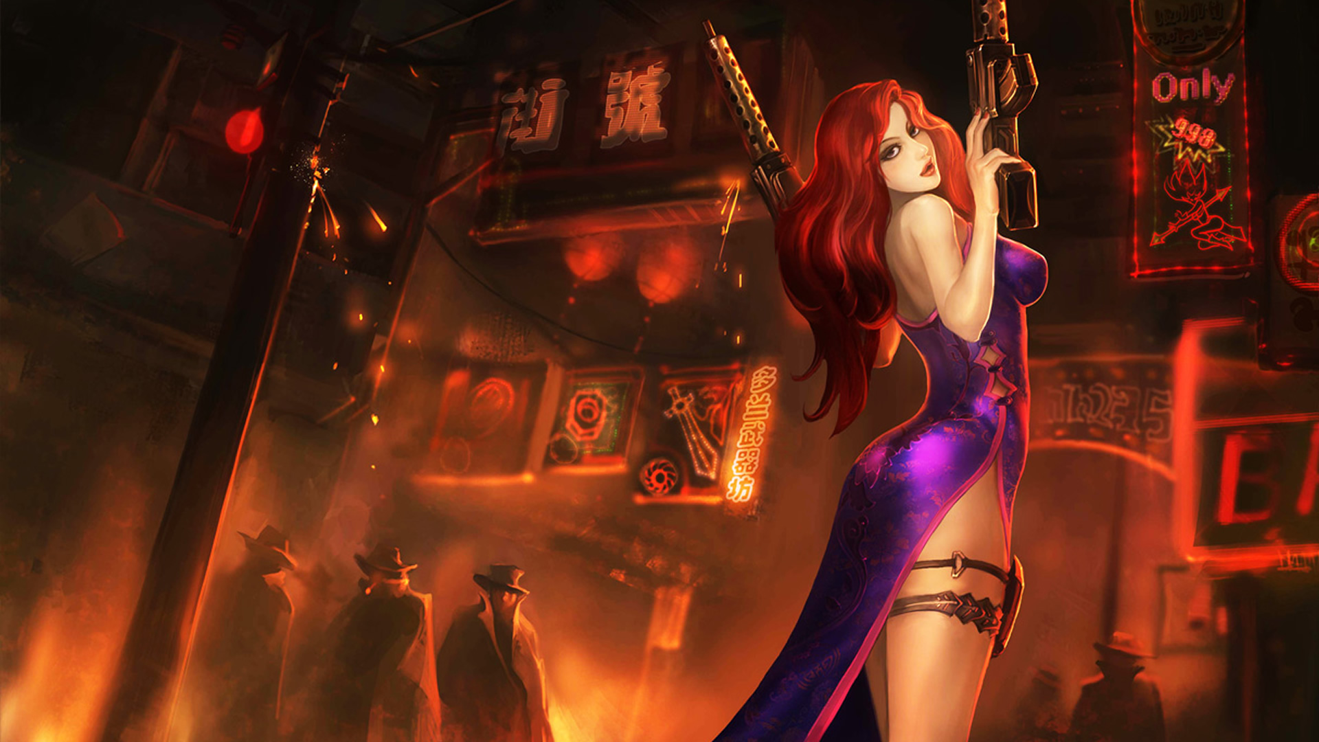 Secret Agent Miss Fortune Chinese Wallpaper
