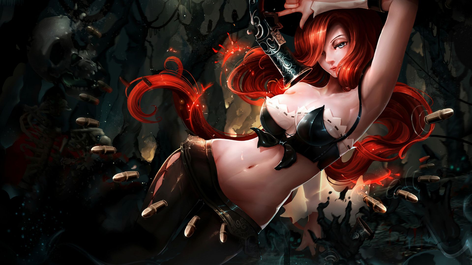Desktop Wallpaper Hot, Miss Fortune, League Of Legends, Online Game, HD Image, Picture, Background, C45551