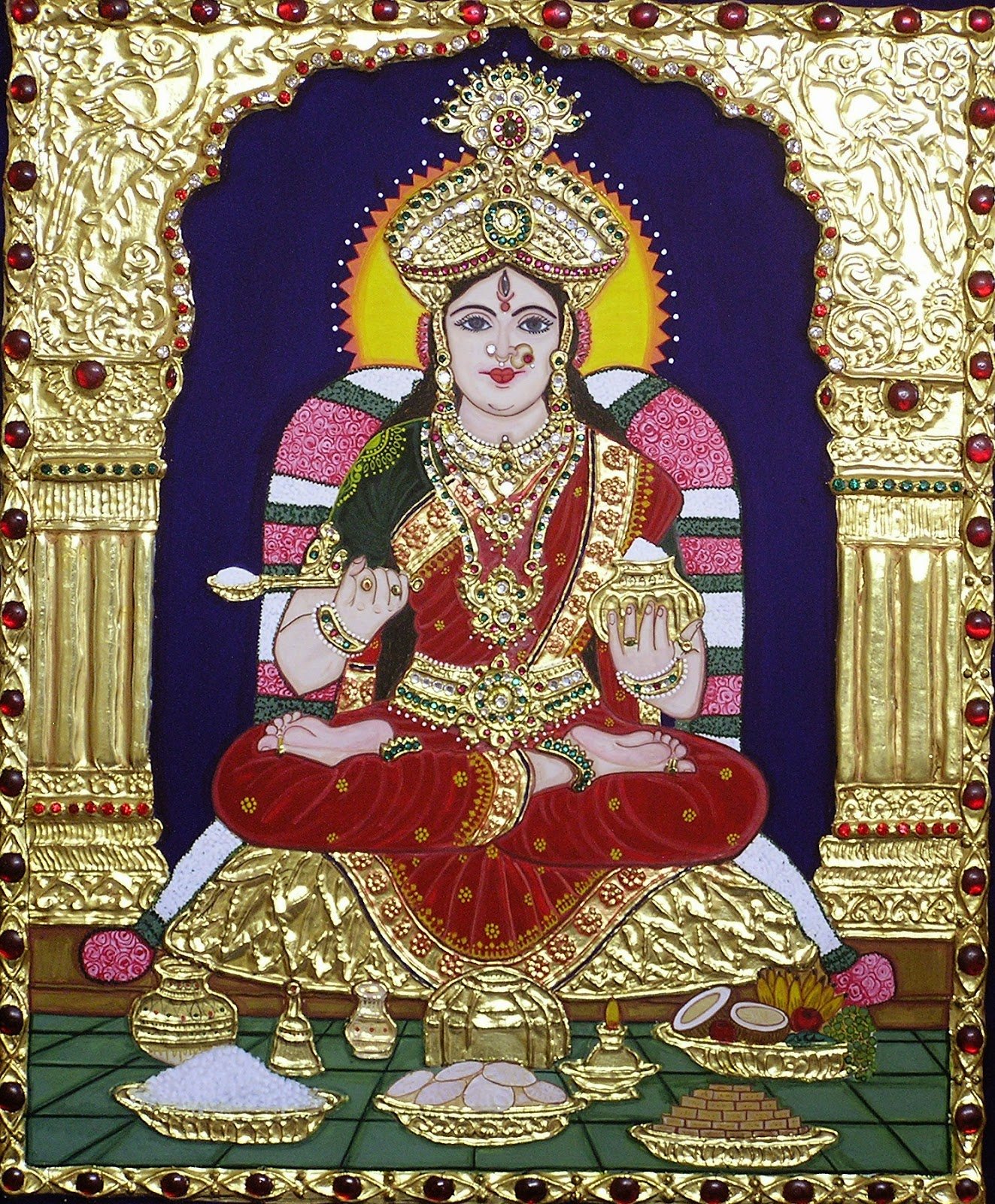 Maa Annapurna Devi HD Image wallpaper photo picture gallery. Hindu God Image