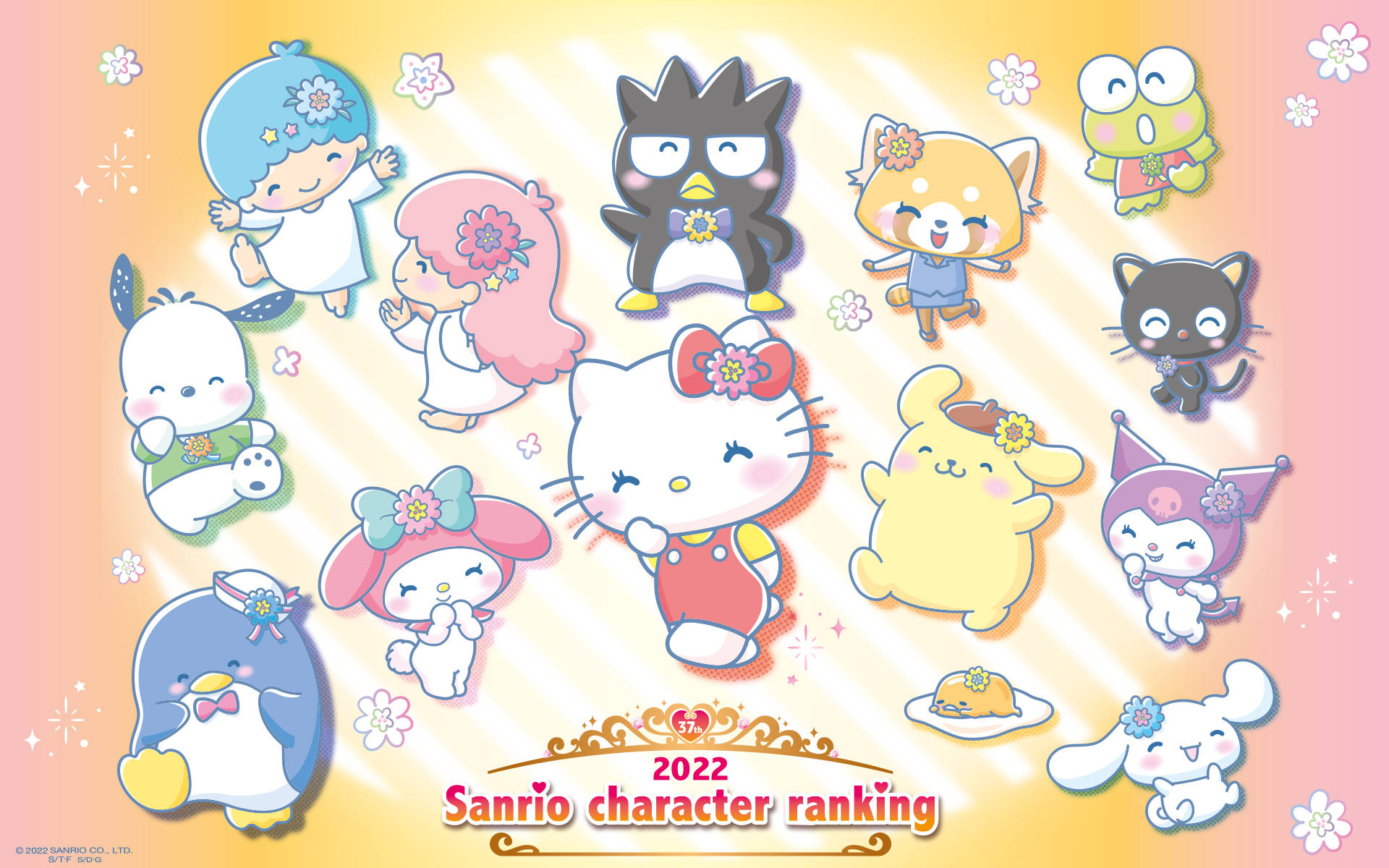 Download Happy Sanrio Characters Wallpaper