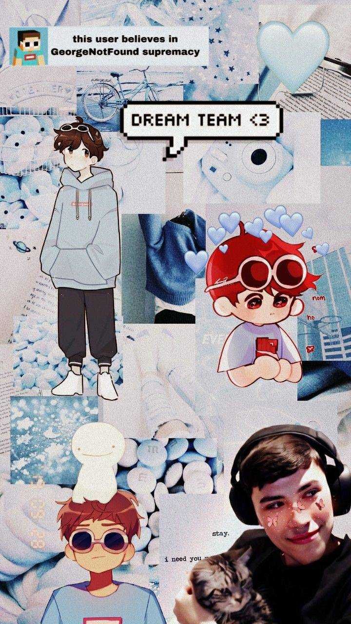 MCYT Wallpaper Discover More Aesthetic Iphone, Cartoon, Cute, Lock Screen Wallpaper. /mcyt 45/. Team Wallpaper, Cute Wallpaper, Dream Anime