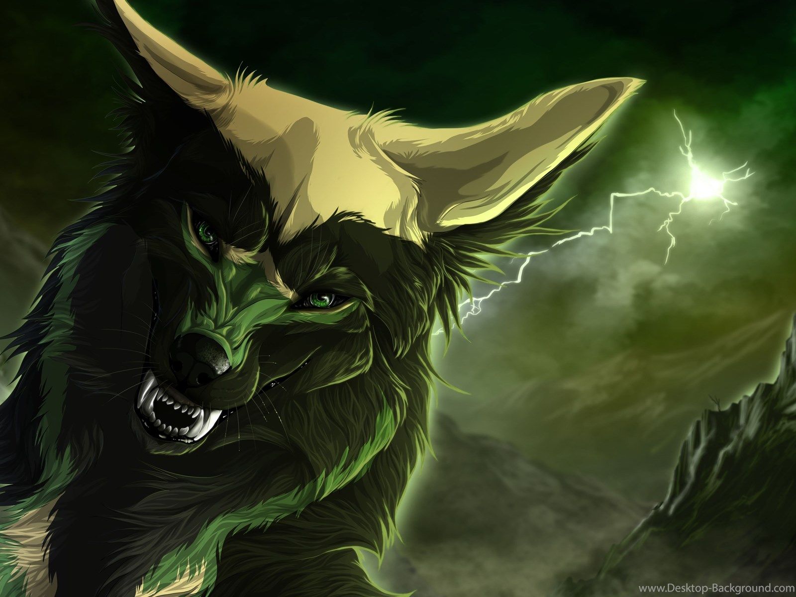 Cool Anime Wolf Wallpaper