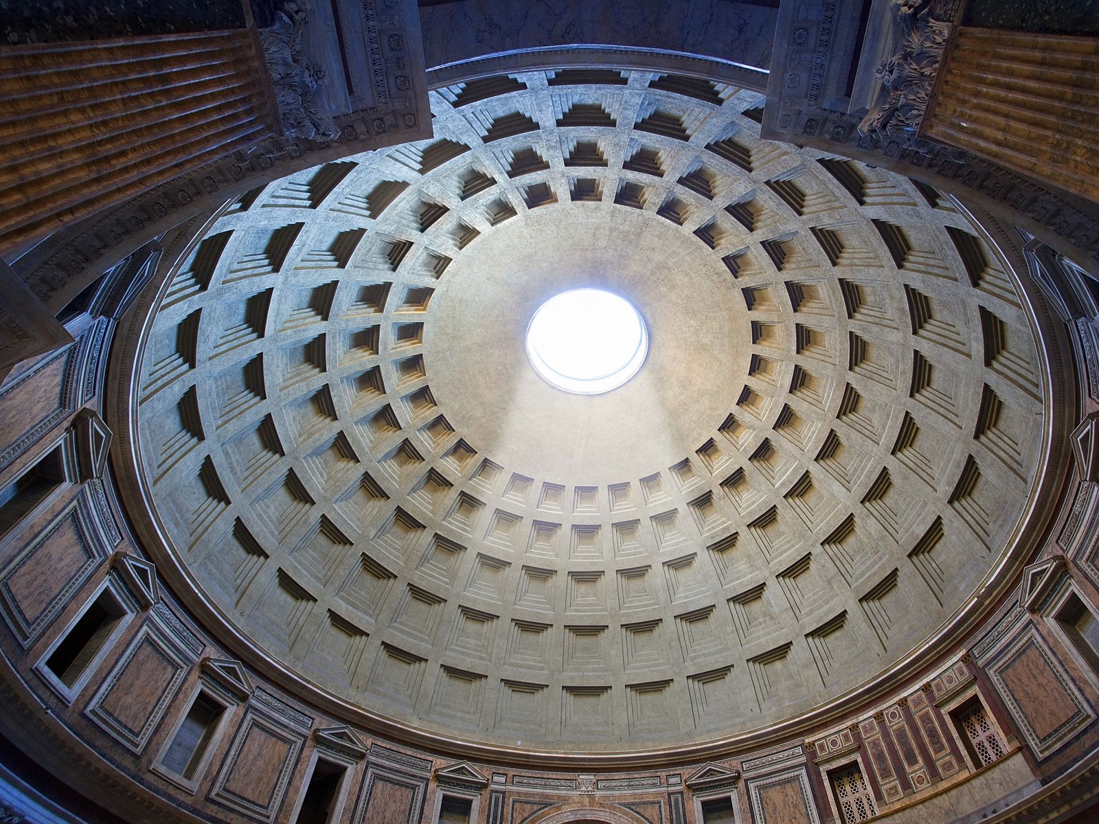 Interior of the Dome on the #Pantheon, #Rome, #Italy. Frames on wall, Rome, Wall art prints