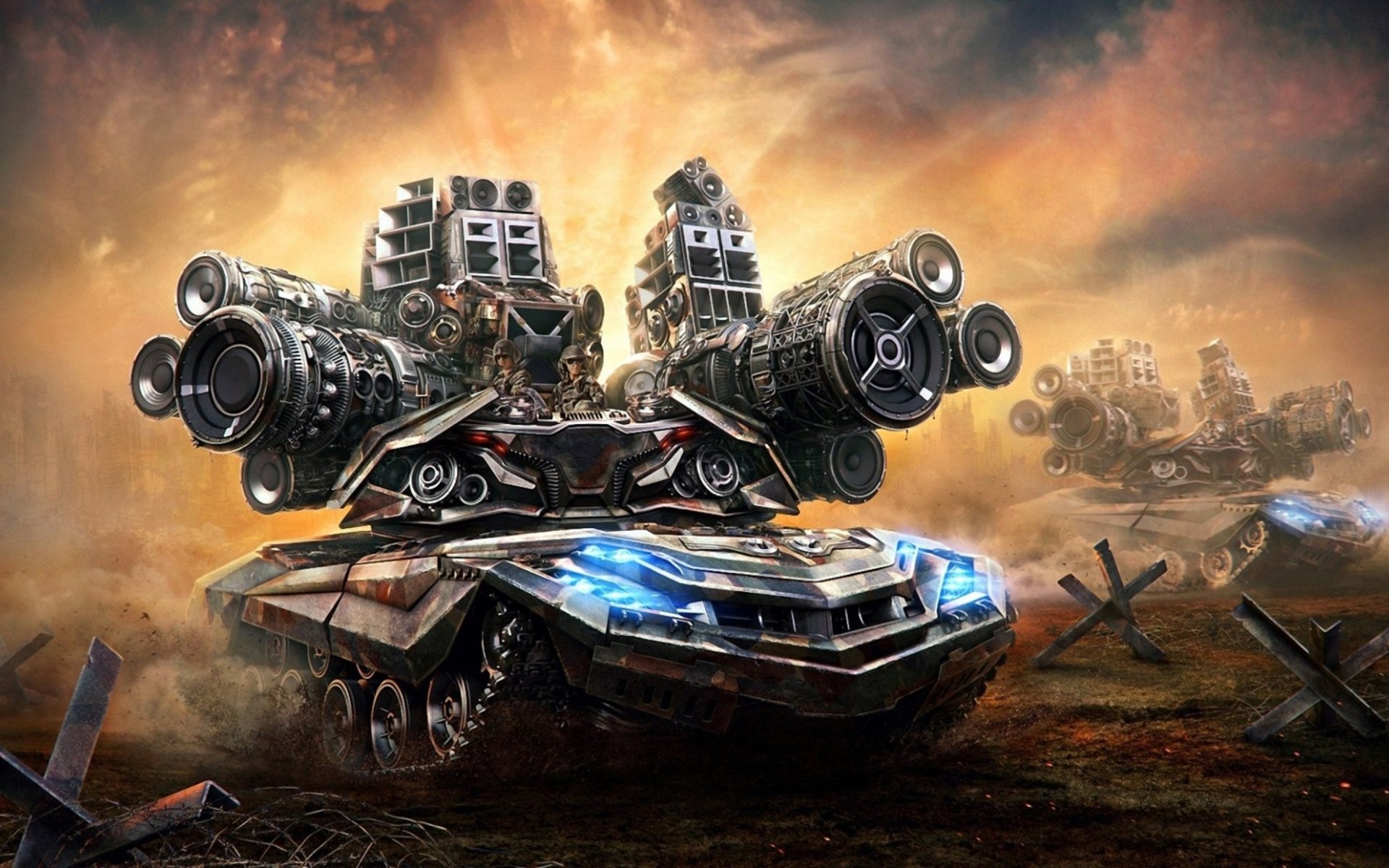 Wallpaper, 1920x1200 px, car, fantasy art, speakers 1920x1200