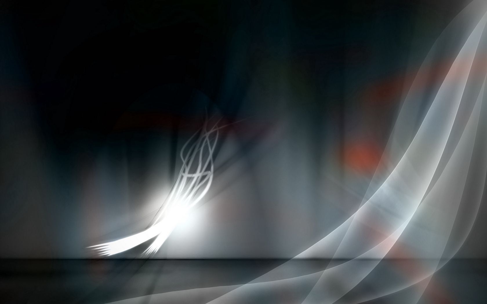 Download wallpaper 1680x1050 abstract, black, shiny, light widescreen 16:10 HD background