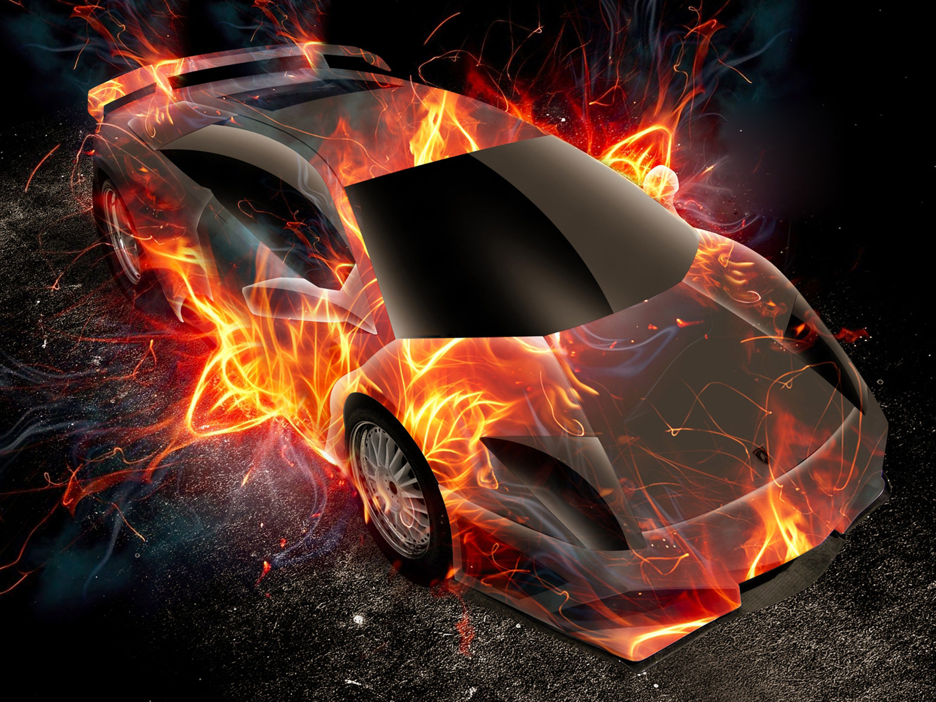 Lamborghini Flame Fantasy World Famous Car Design Wallpaper For Pc Tablet And Mobile Download 2560x1440, Wallpaper13.com
