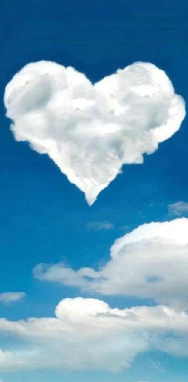 Heart cloud wallpaper