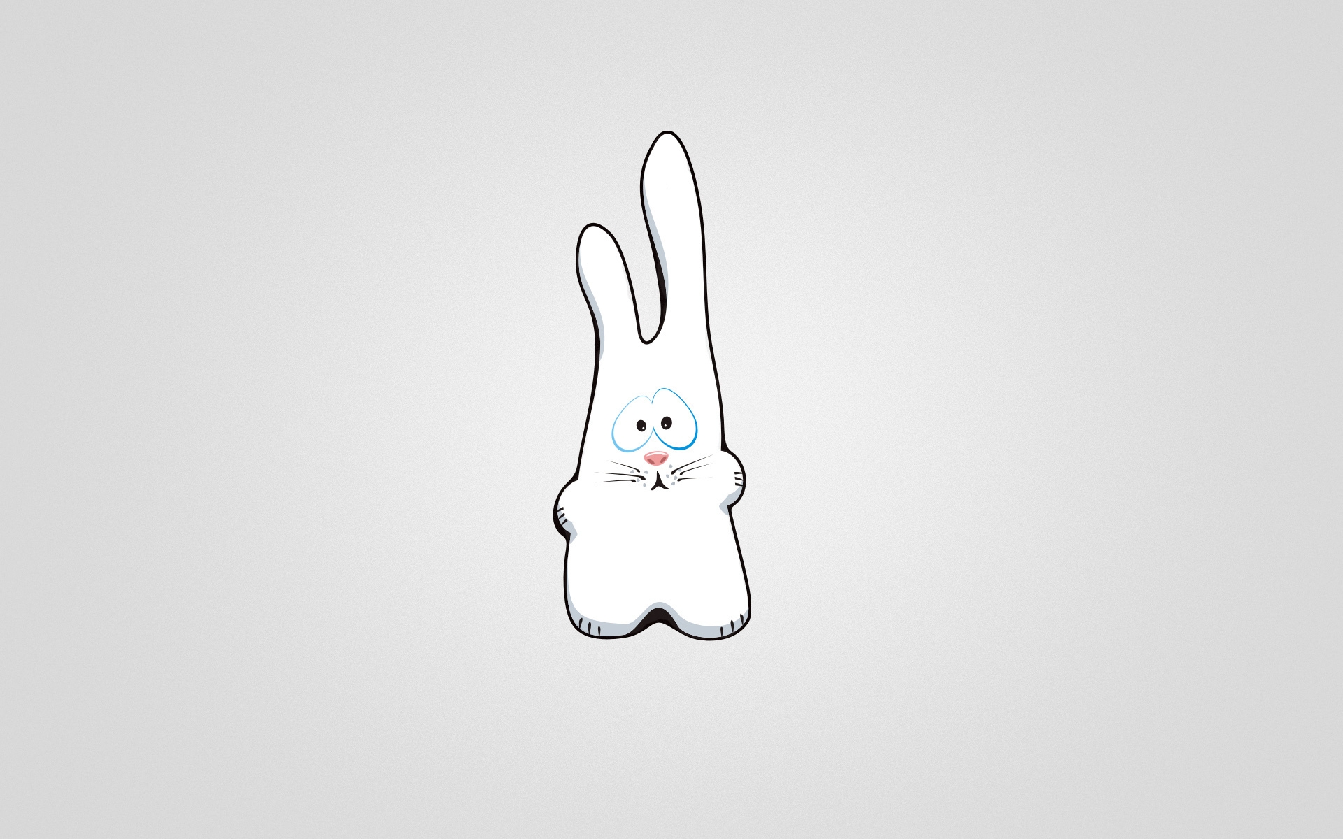 Wallpaper, drawing, white, illustration, logo, sad, brand, hand, finger, sketch, bunny, font, product 1920x1200
