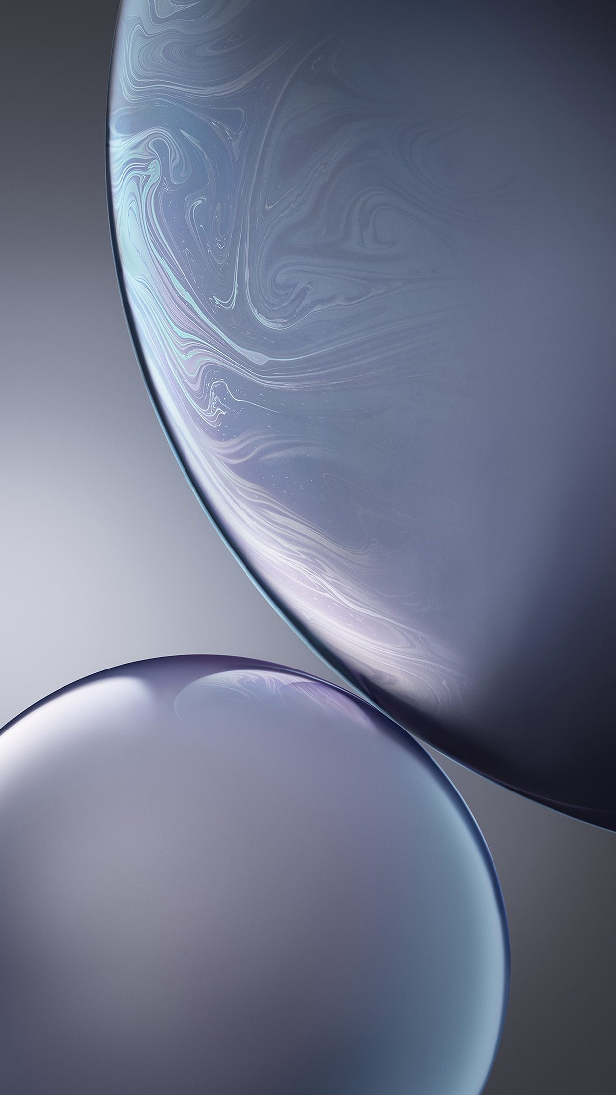 Gray Apple Iphone Xs Max Official Art Bubble Wallpaper