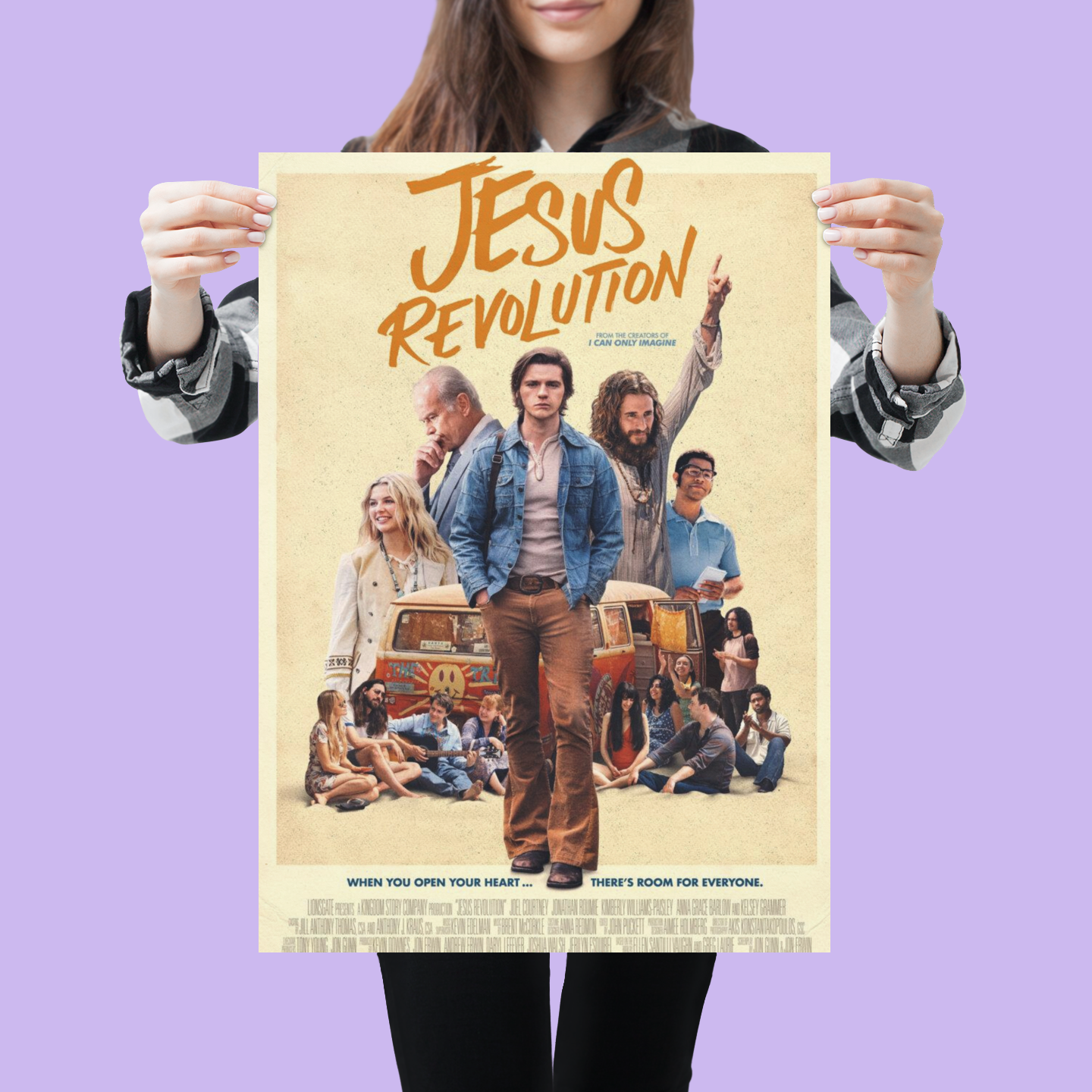 Jesus Revolution (Joel Courtney, Kelsey Grammer) Movie Poster
