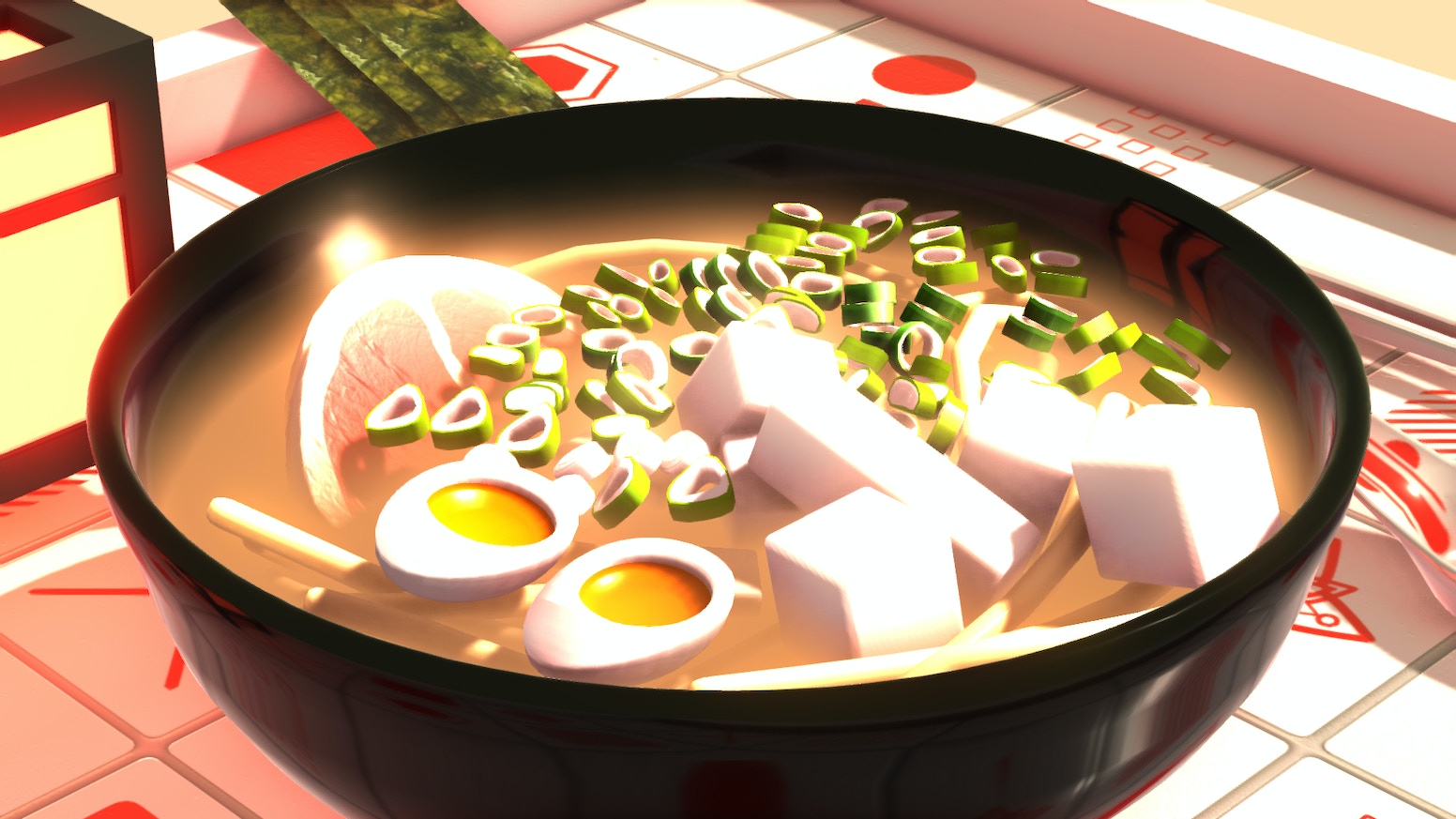 NOUR food art game / interactive food sim