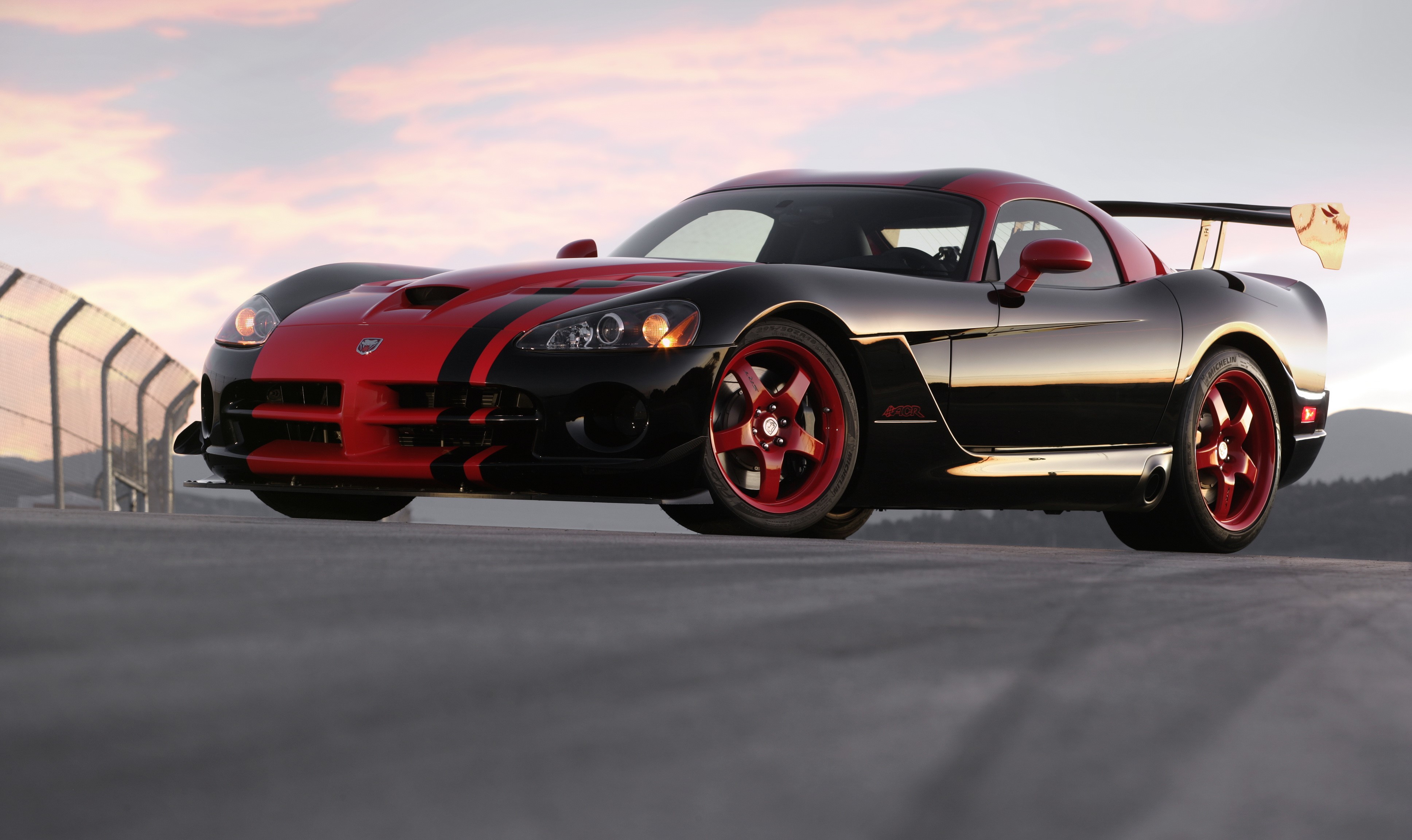 4K, Viper SRT10 ACR 1 33 Edition, Dodge, Black Gallery HD Wallpaper
