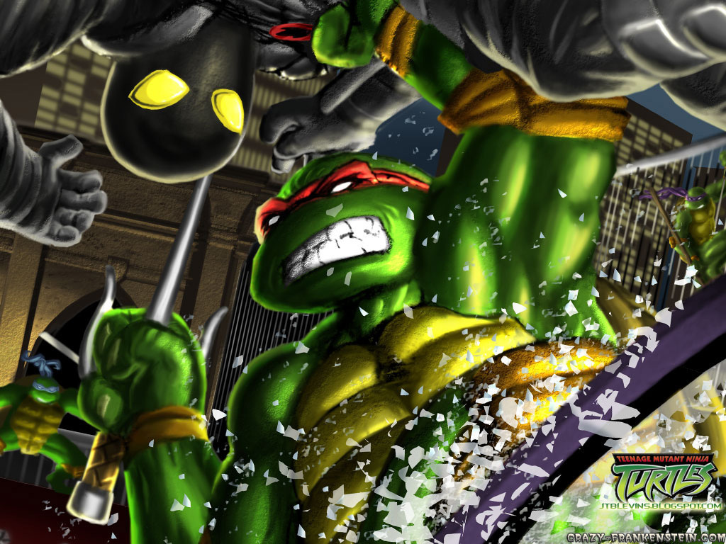 Raph & Footsoldier Mutant Ninja Turtles Wallpaper