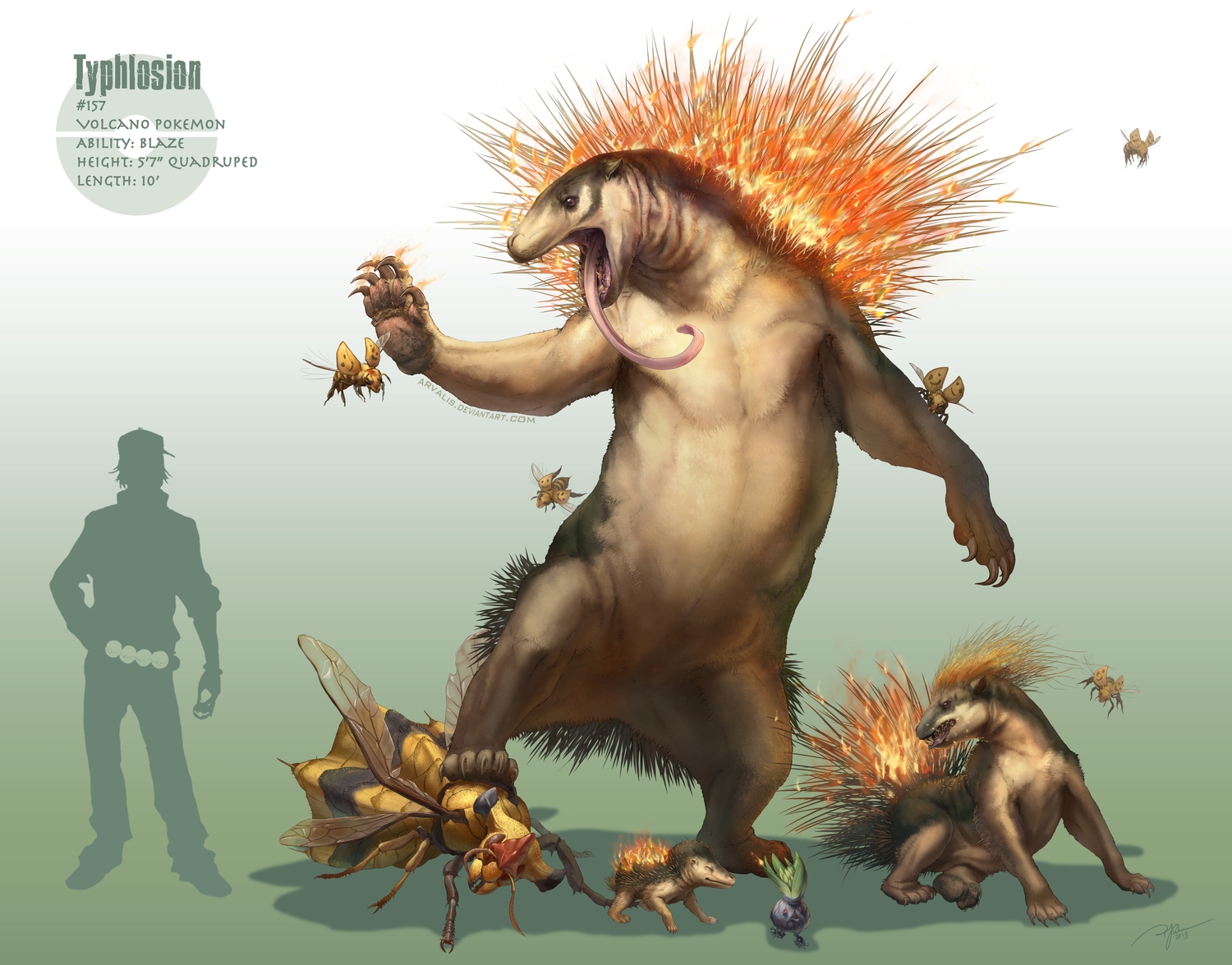 arvalis combee cyndaquil fire oddish pokemon quilava realistic silhouette typhlosion vespiquen watermark. konachan.net.com Anime Wallpaper